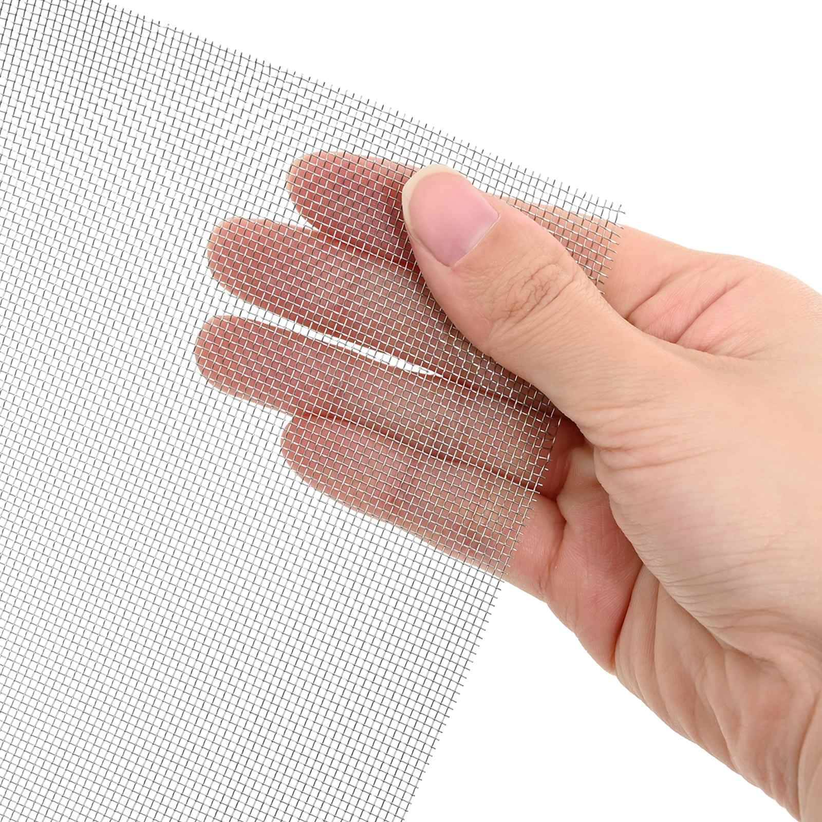 vidaXL Mesh Bildschirm 20 x 500 cm 20 Mesh Edelstahl 201 Silber