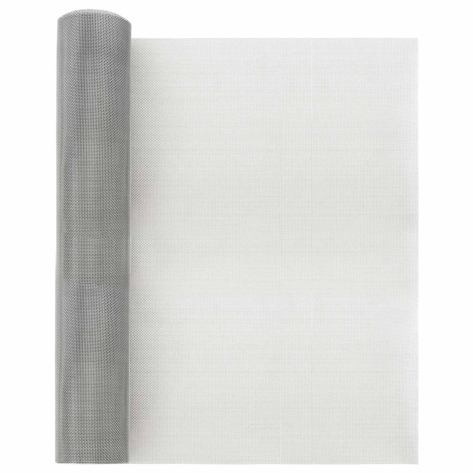 vidaXL Mesh Bildschirm 40 x 1000 cm 20 Mesh Edelstahl 201 Silber