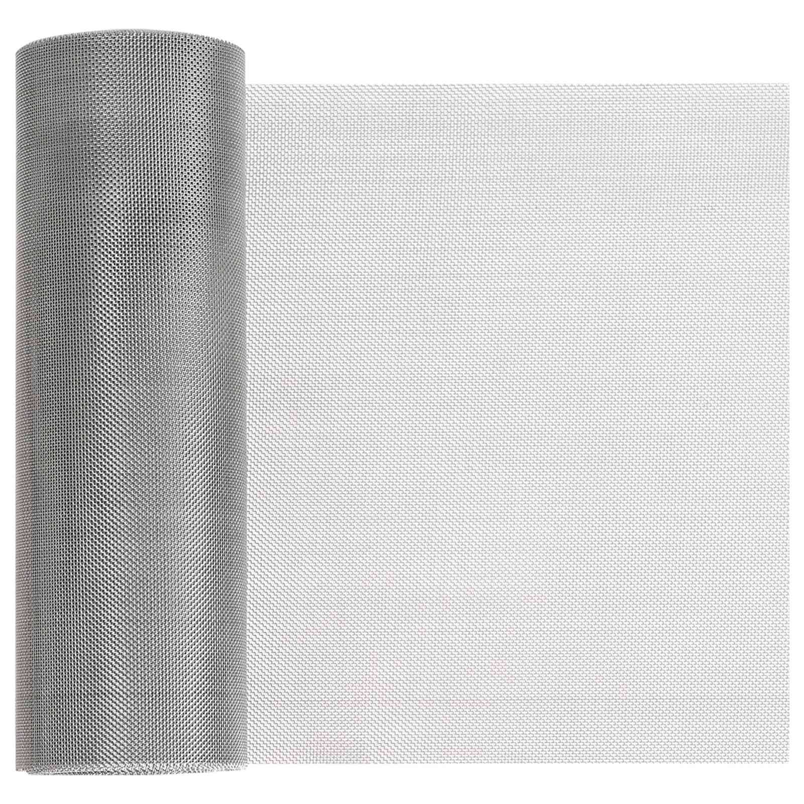 vidaXL Mesh Bildschirm 20 x 500 cm 30 Mesh Edelstahl 201 Silber