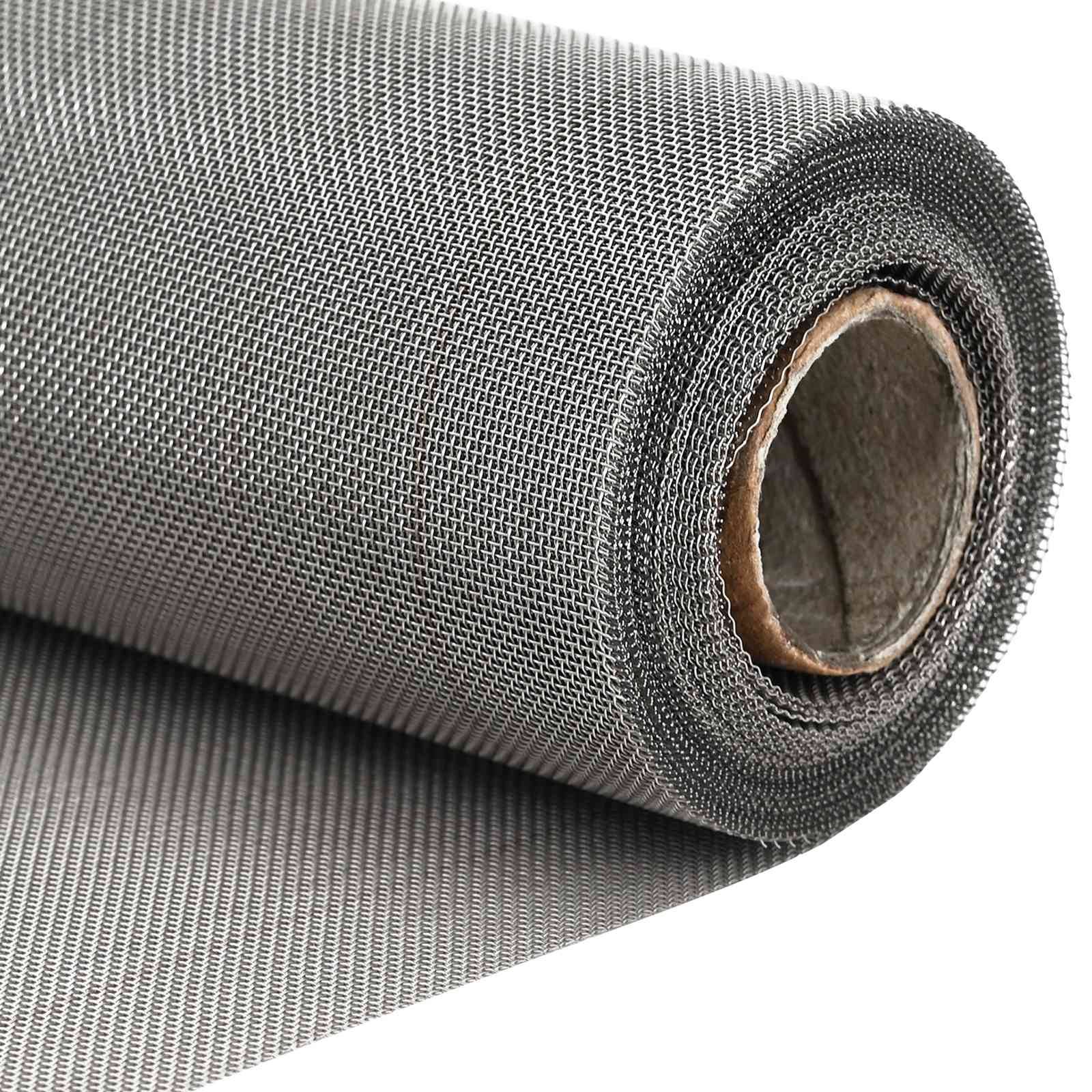 vidaXL Mesh Bildschirm 20 x 500 cm 30 Mesh Edelstahl 201 Silber