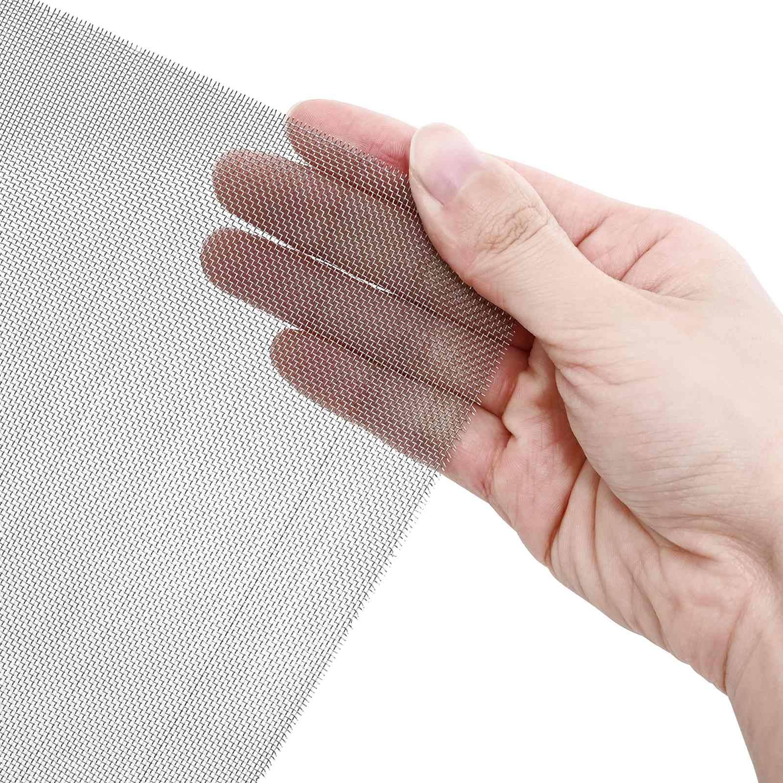 vidaXL Mesh Bildschirm 20 x 500 cm 30 Mesh Edelstahl 201 Silber