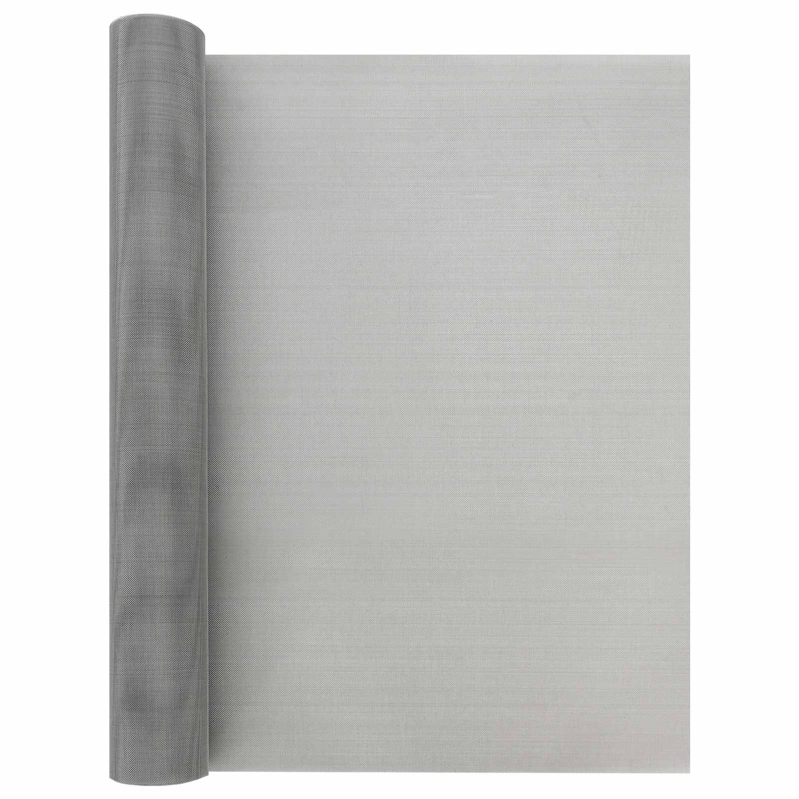 vidaXL Mesh Bildschirm 60 x 500 cm 30 Mesh Edelstahl 201 Silber