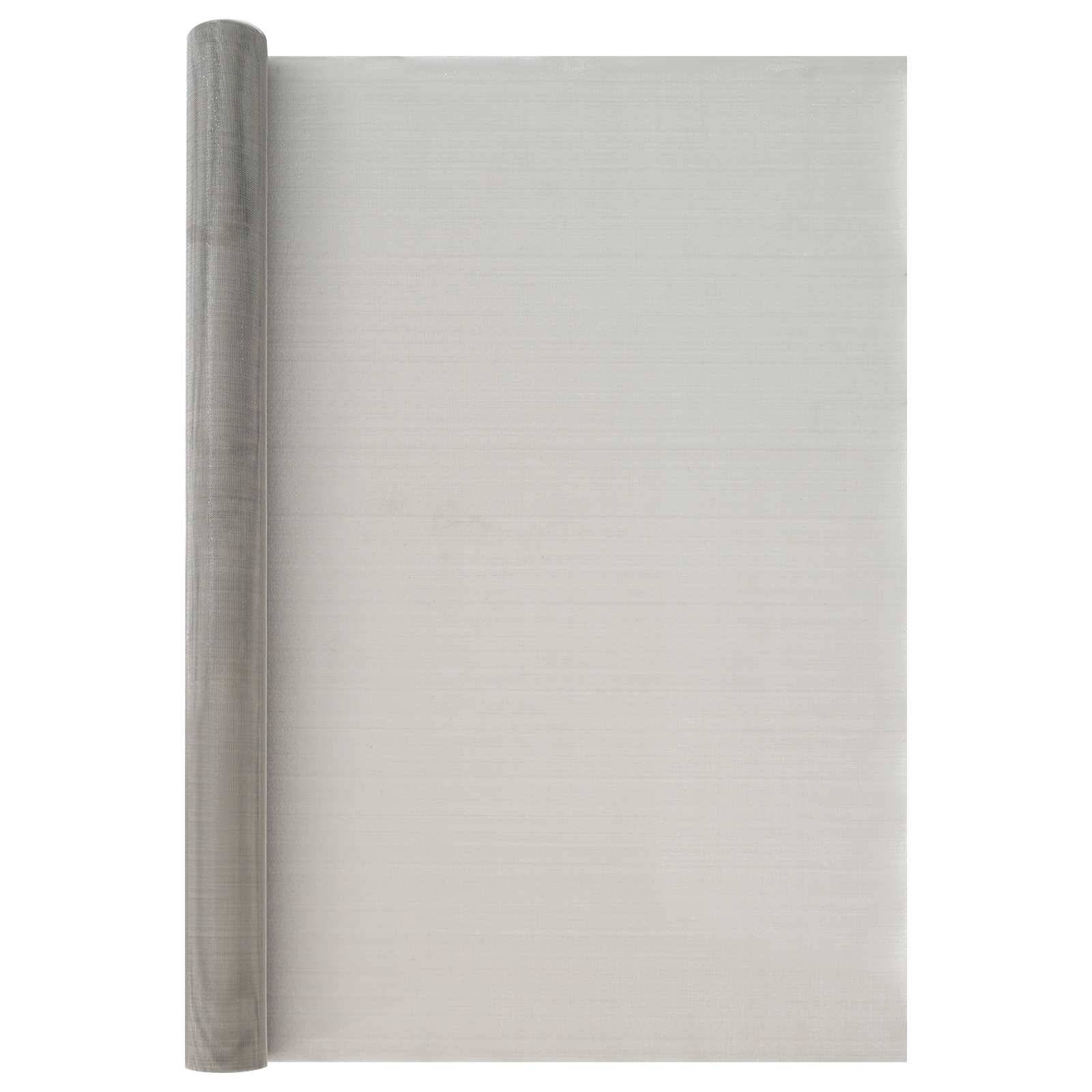 vidaXL Mesh Bildschirm 100 x 2000 cm 30 Mesh Edelstahl 201 Silber