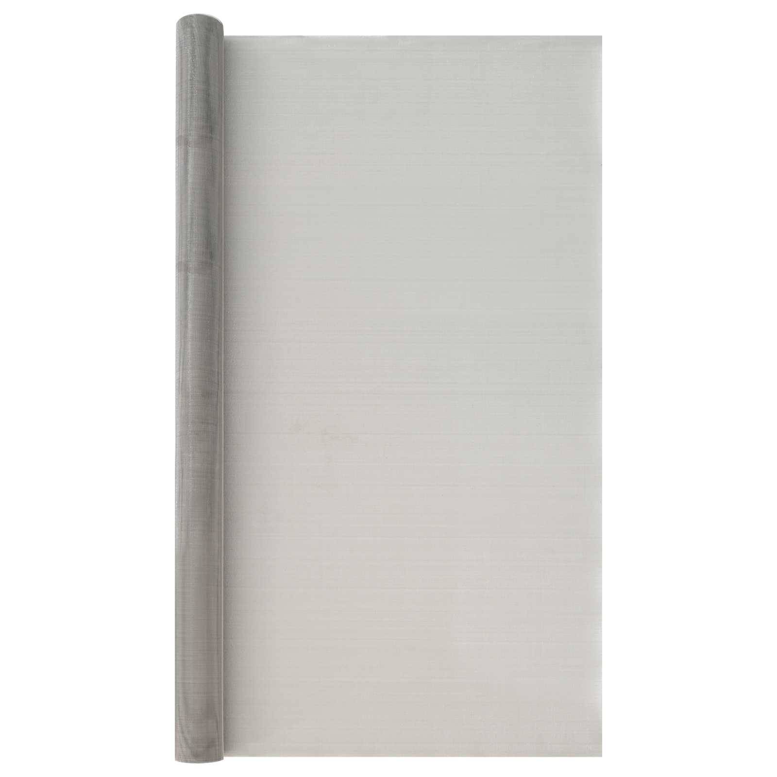 vidaXL Mesh Bildschirm 120 x 1000 cm 30 Mesh Edelstahl 201 Silber