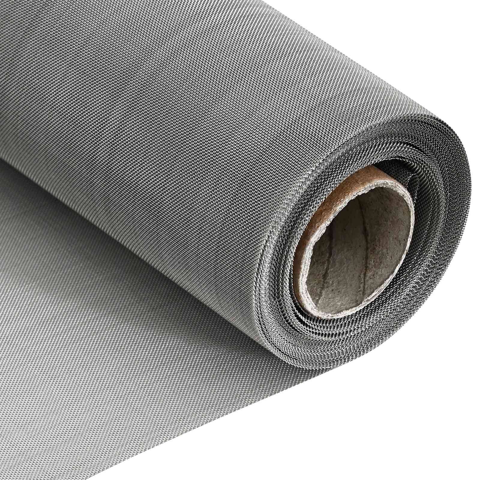 vidaXL Mesh Bildschirm 20 x 500 cm 60 Mesh Edelstahl 201 Silber