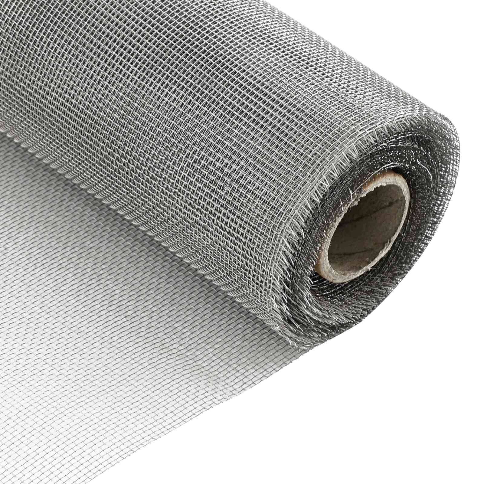 vidaXL Drahtgeflecht 20 x 1000 cm 18 Mesh Edelstahl 201 Silber