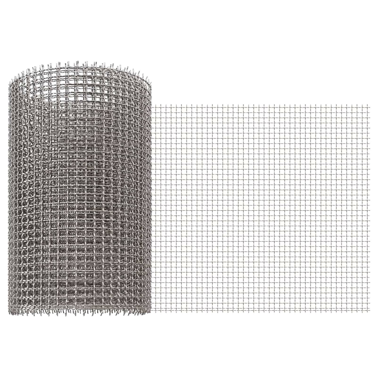 vidaXL Mesh Bildschirm 20 x 200 cm 3 Mesh Edelstahl 201 Silber
