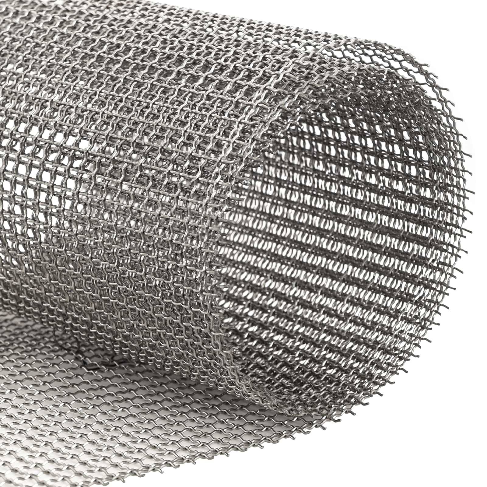 vidaXL Mesh Bildschirm 20 x 200 cm 3 Mesh Edelstahl 201 Silber