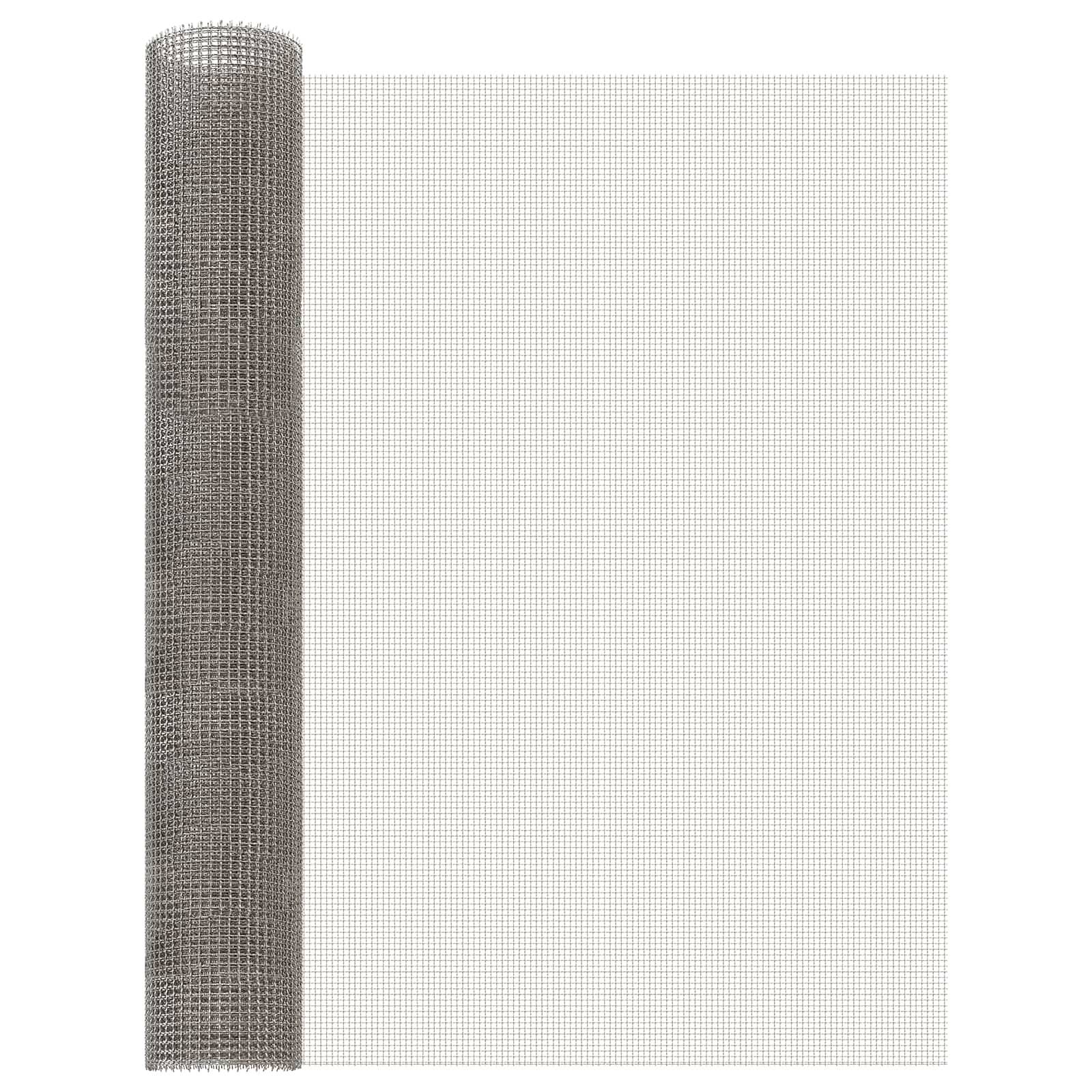 vidaXL Mesh Bildschirm 80 x 200 cm 3 Mesh Edelstahl 201 Silber