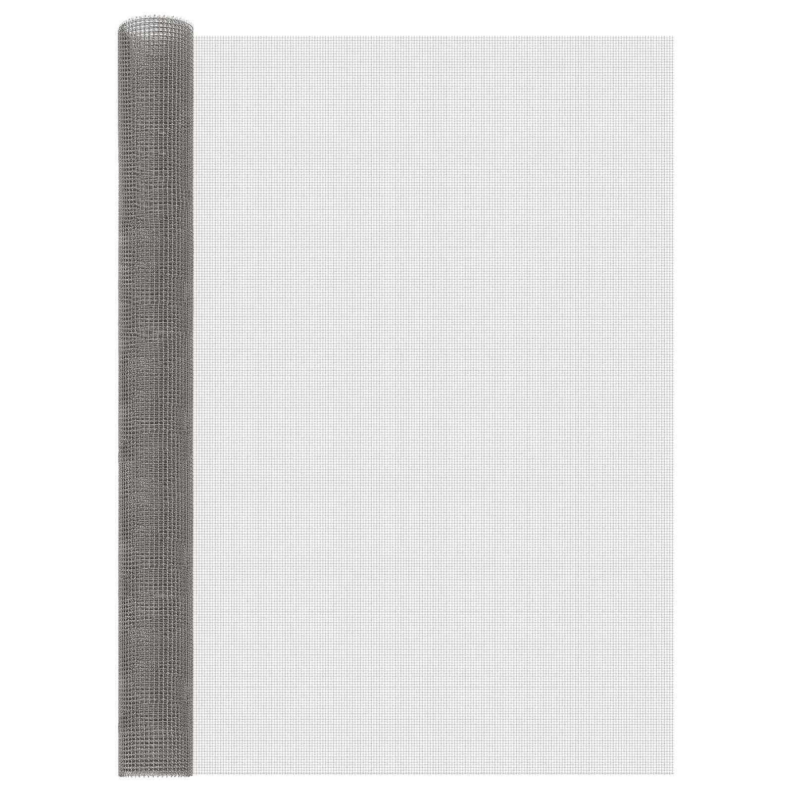 vidaXL Mesh Bildschirm 120 x 200 cm 3 Mesh Edelstahl 201 Silber
