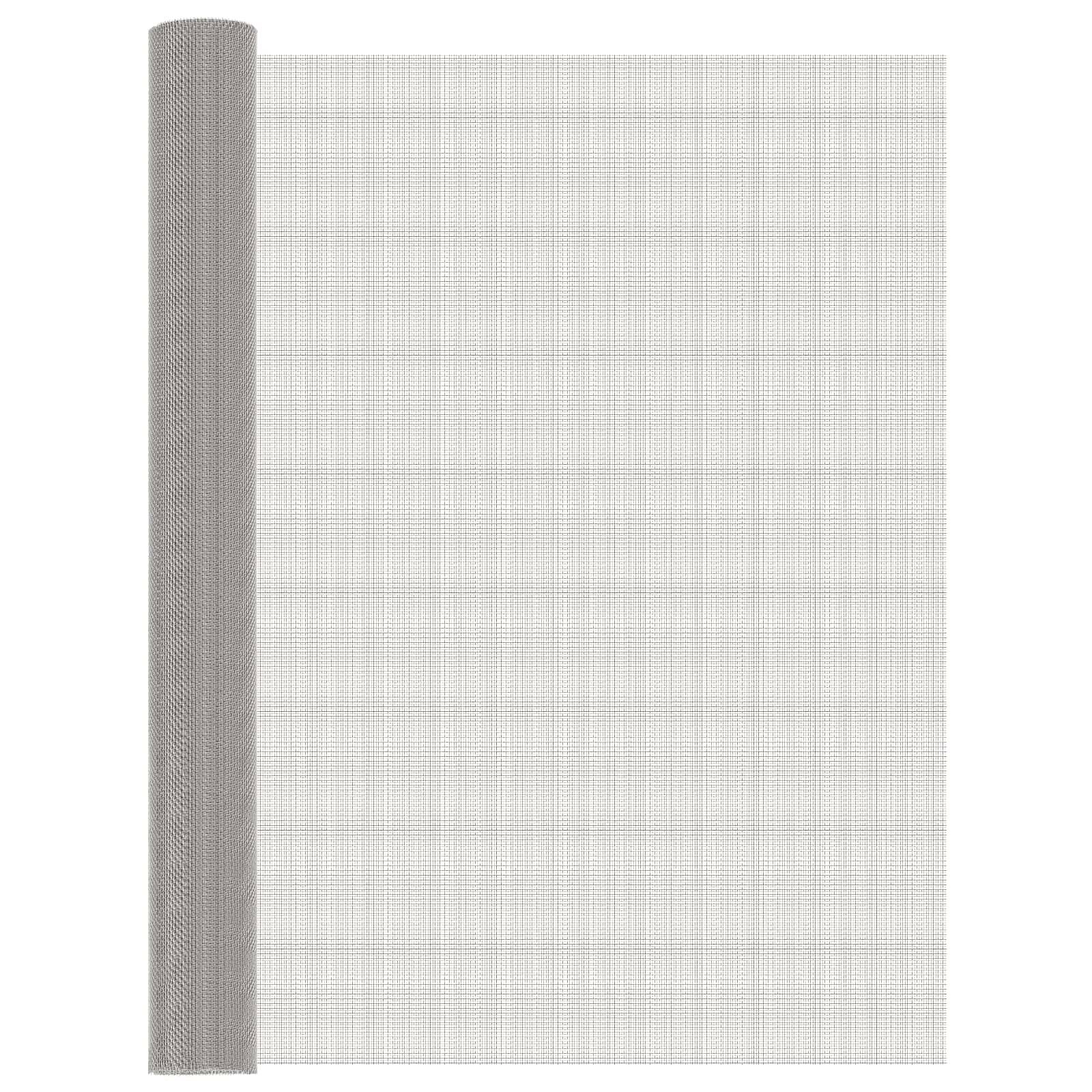 vidaXL Mesh Bildschirm 100 x 1000 cm 8 Mesh Edelstahl 201 Silber