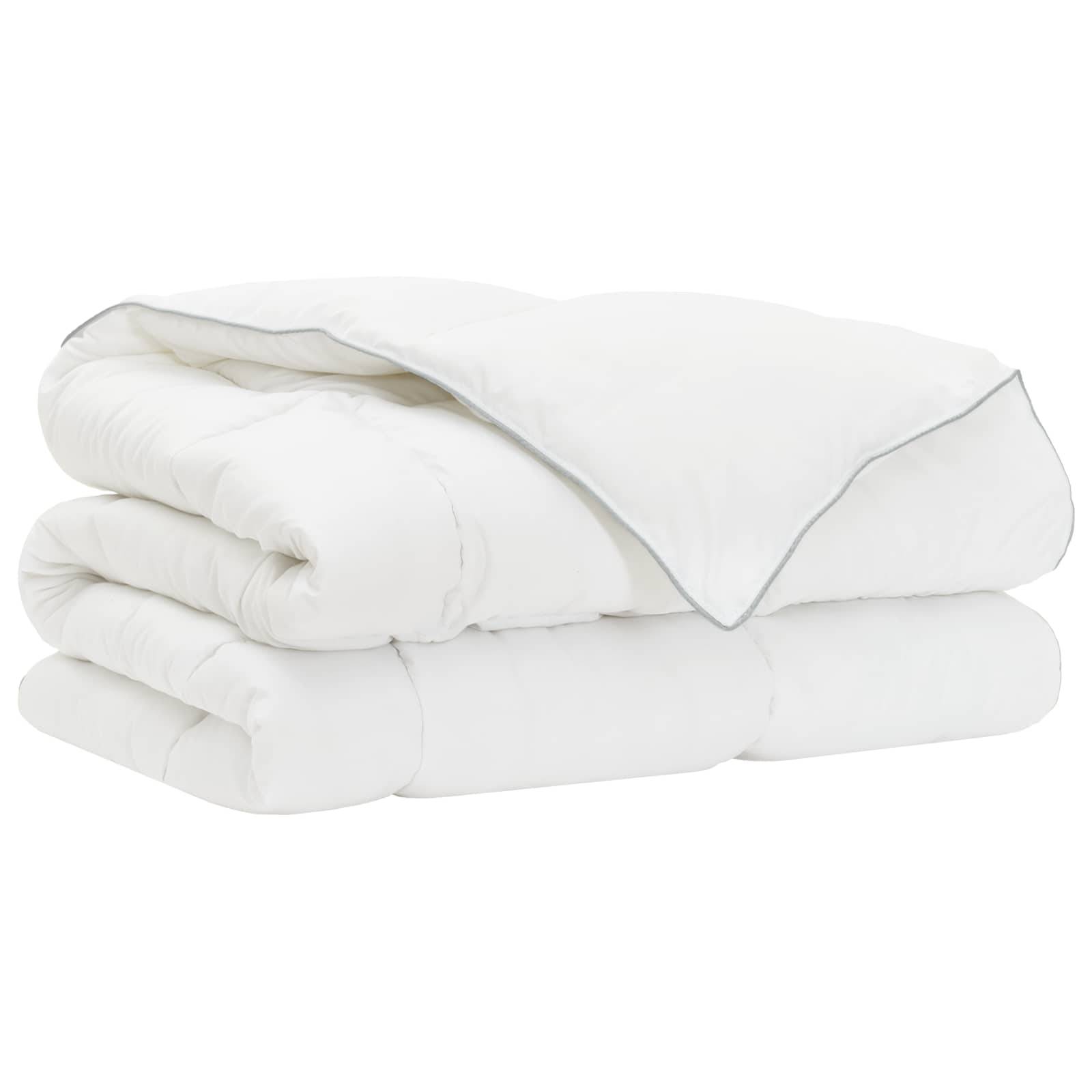 vidaXL Winterbettdecke Weiß 200 x 220 cm Bambus