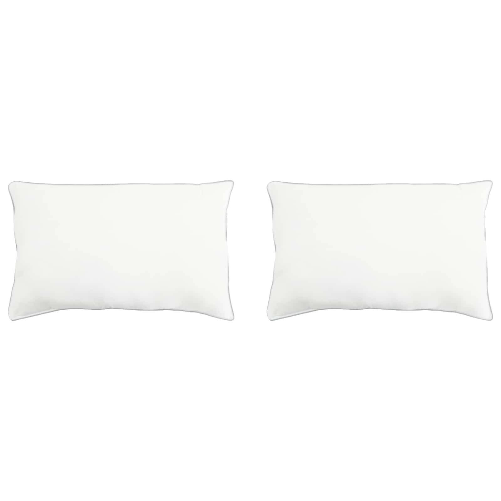 vidaXL Kopfkissen 2 pcs Weiß 60 x 80 cm Bambusfaser