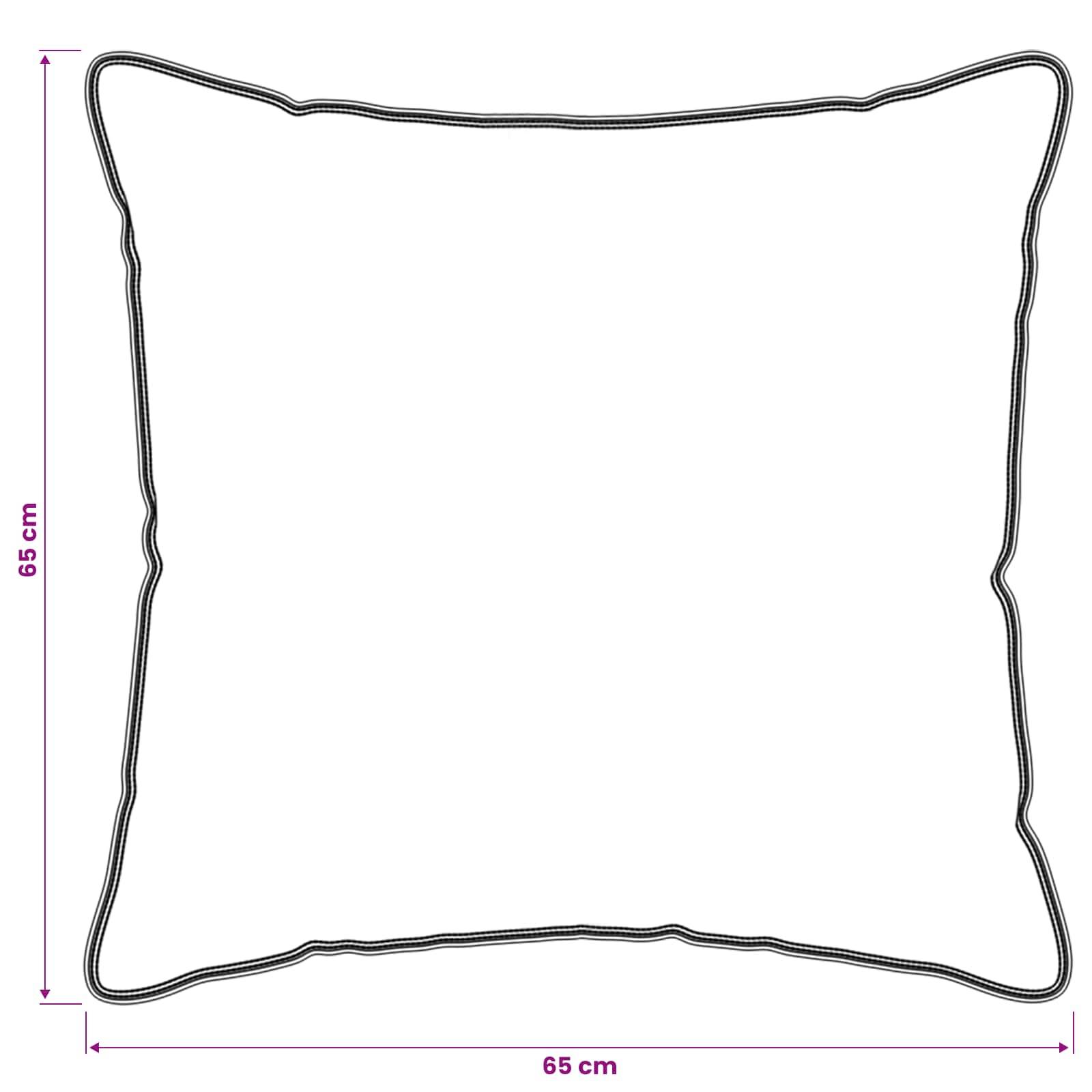 vidaXL Kopfkissen 2 pcs Weiß 65 x 65 cm Bambusfaser