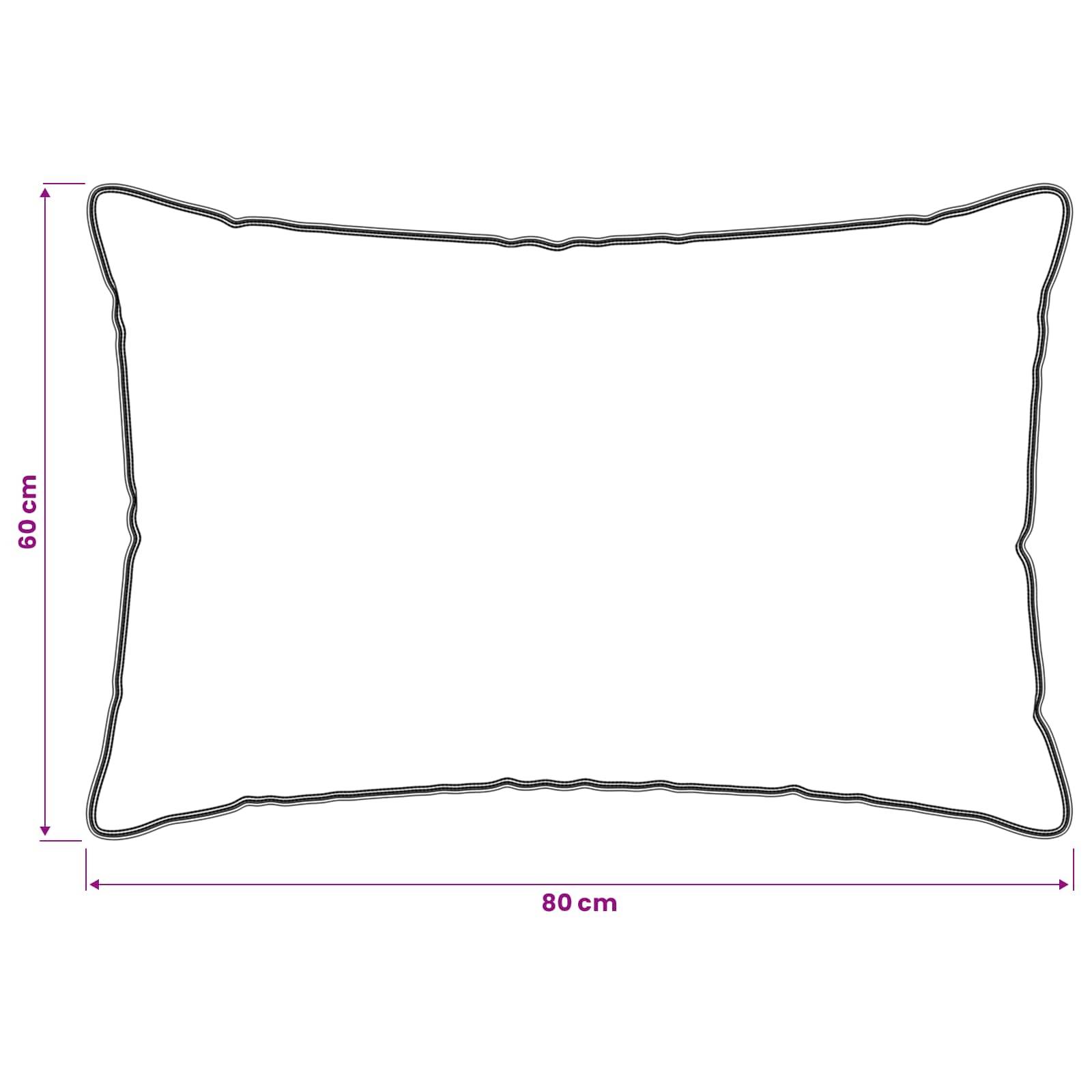 vidaXL Kopfkissen 2 pcs Weiß 60 x 80 cm Bambusfaser