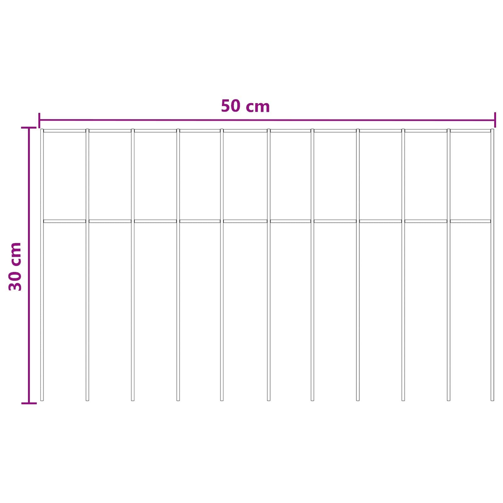 vidaXL Gartenzaun-Paneel 12 pcs Verzinkter Stahl Silber