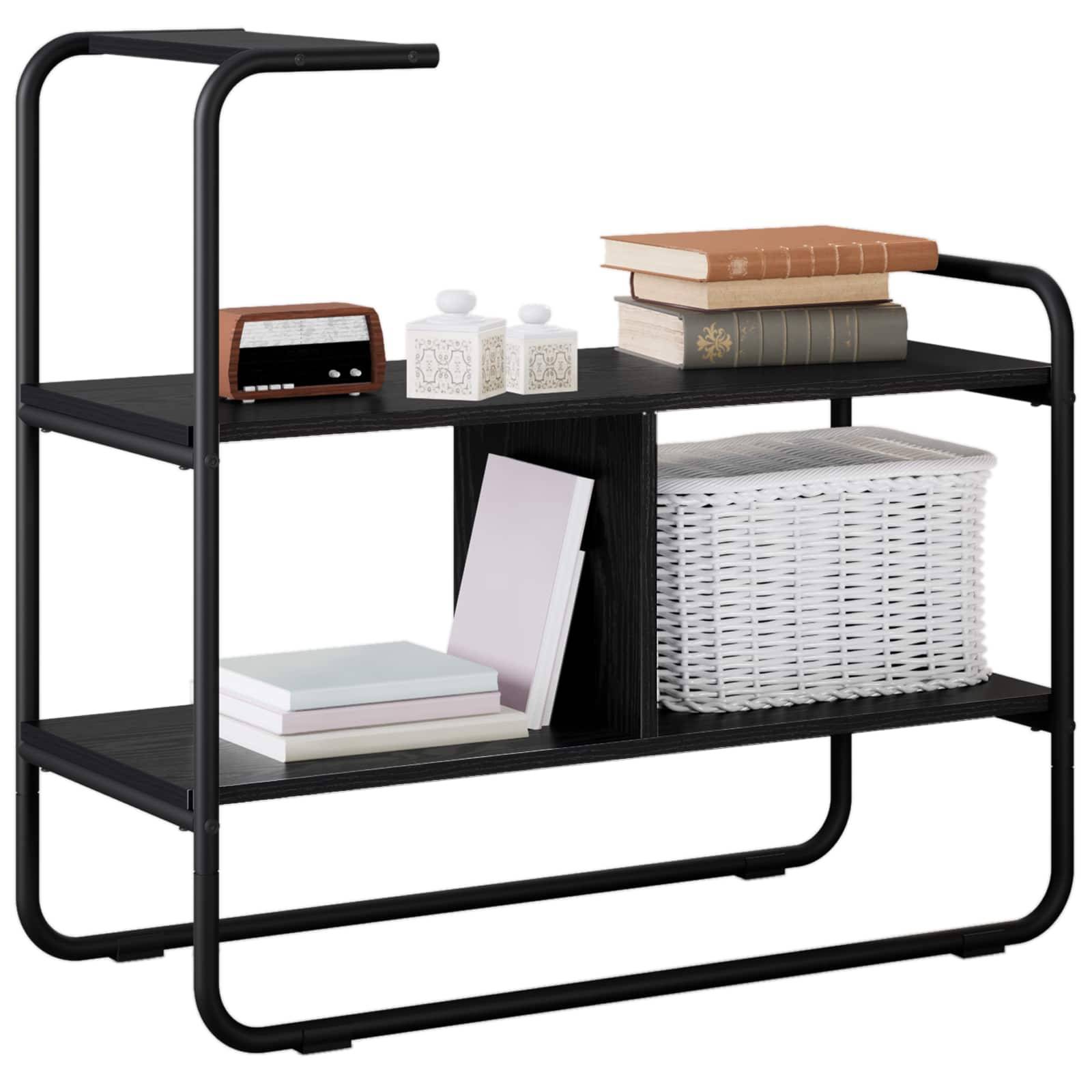 vidaXL Konsolentisch Schwarze Eiche 80 x 35 x 75 cm Holzwerkstoff