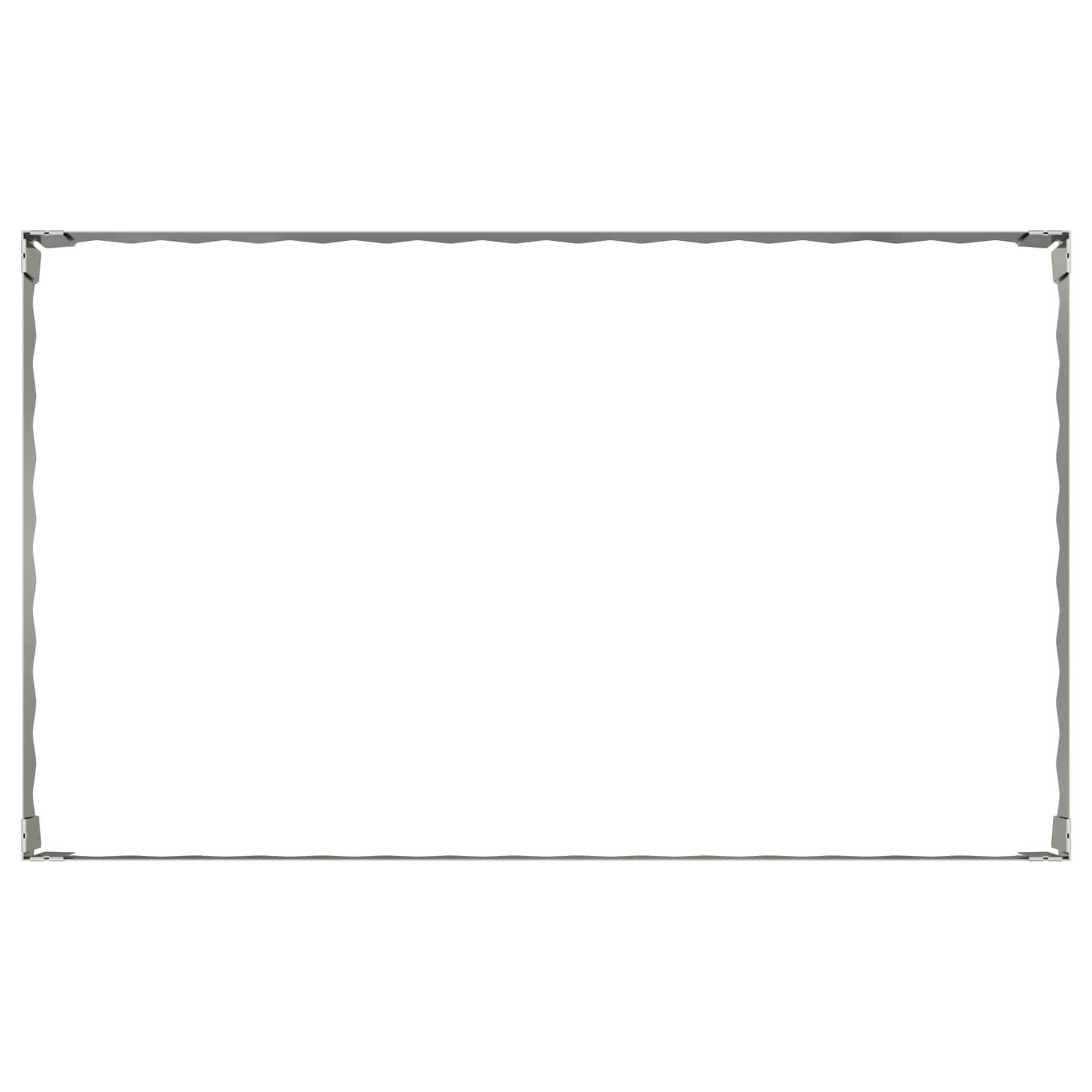 vidaXL Raseneinfassung 100 x 60 x 20 cm Stahl Silber