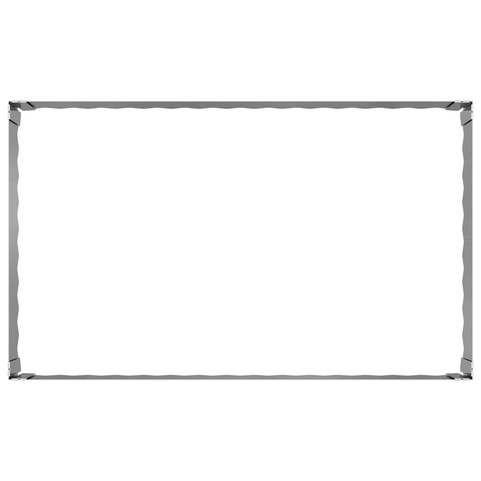 vidaXL Raseneinfassung 100 x 60 x 35 cm Stahl Silber
