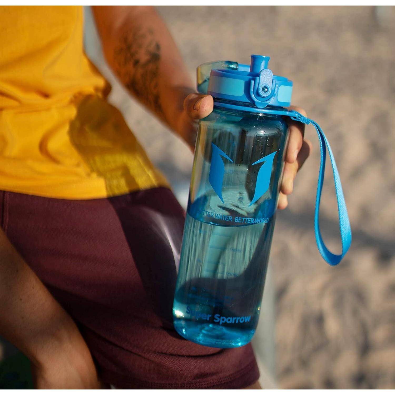 Trinkflasche Tritan BPA frei Sportflasche 350ml 750 ml Glossy Veilchen