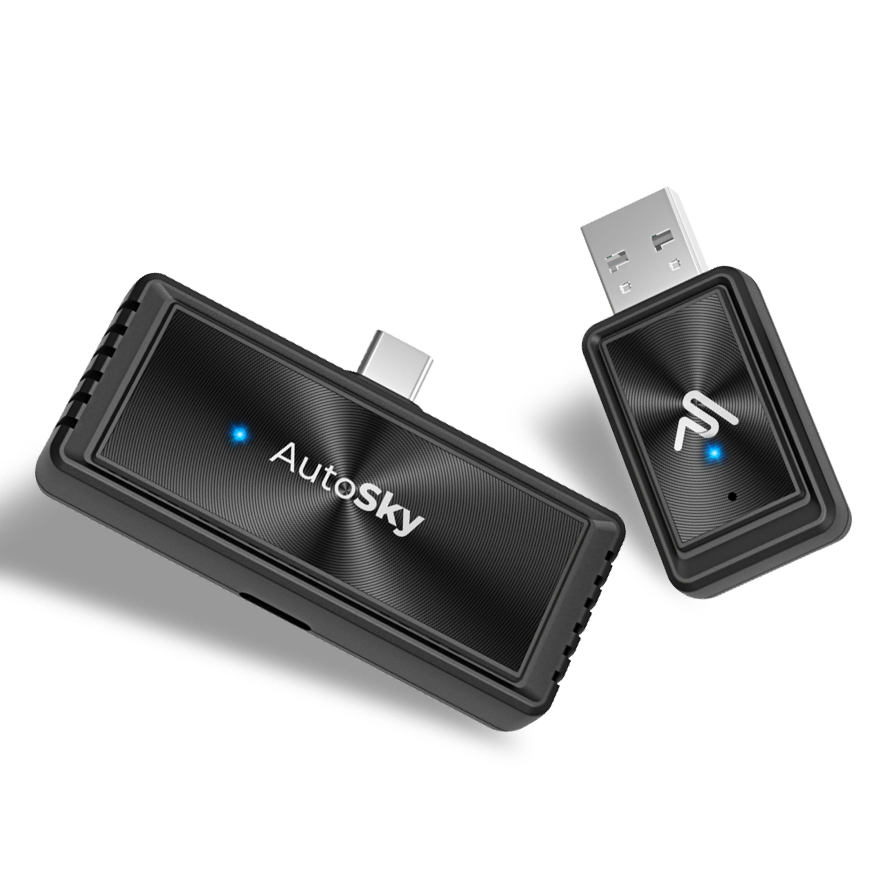 AutoSky AIR PRO Smartphone Bildschirmspiegelungs-Adapter USB-C kabellos