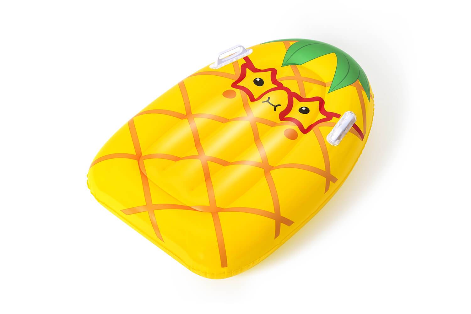 Bestway 42049 - Mini-Kinder-Surfboard Surf Buddy - 84 x 56 cm - Gelb (Ananas)