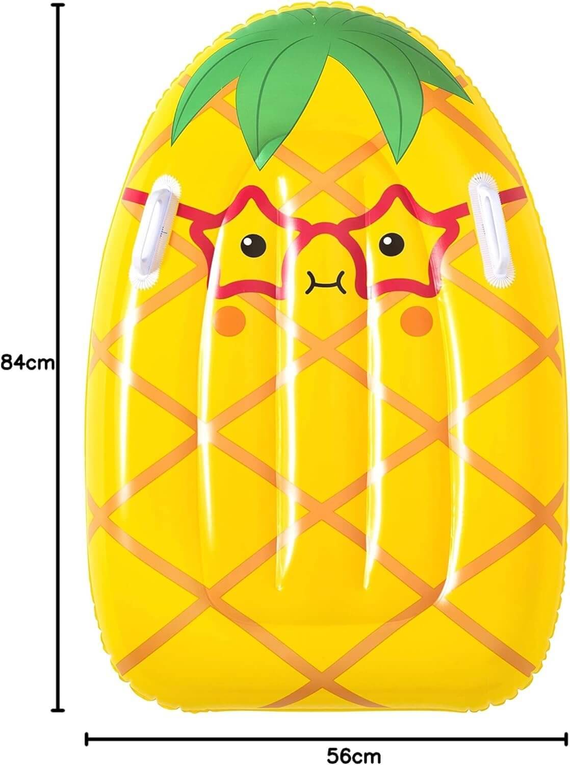 Bestway 42049 - Mini-Kinder-Surfboard Surf Buddy - 84 x 56 cm - Gelb (Ananas)