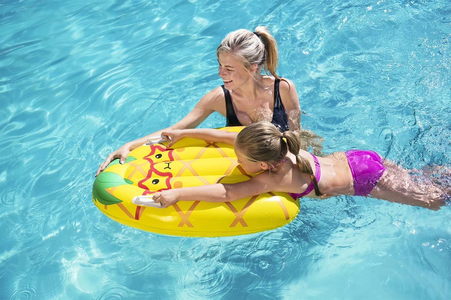 Bestway 42049 - Mini-Kinder-Surfboard Surf Buddy - 84 x 56 cm - Gelb (Ananas)