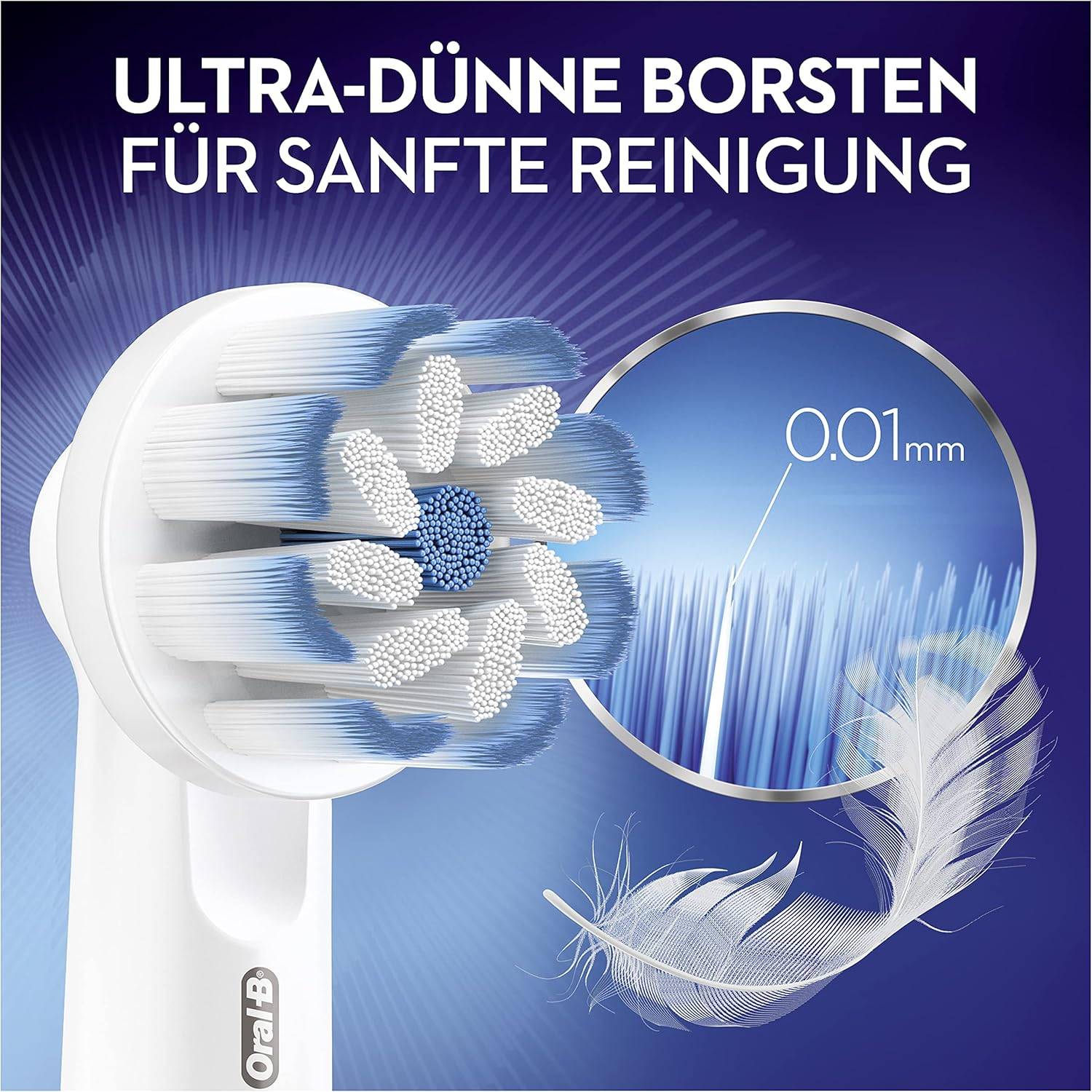 Oral-B Sensitive Clean Aufsteckbürsten elektrische Zahnbürste 6 Stück