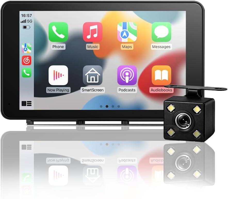 AutoSky Smart Screen Pro 7 Zoll Wireless CarPlay Android Auto Display