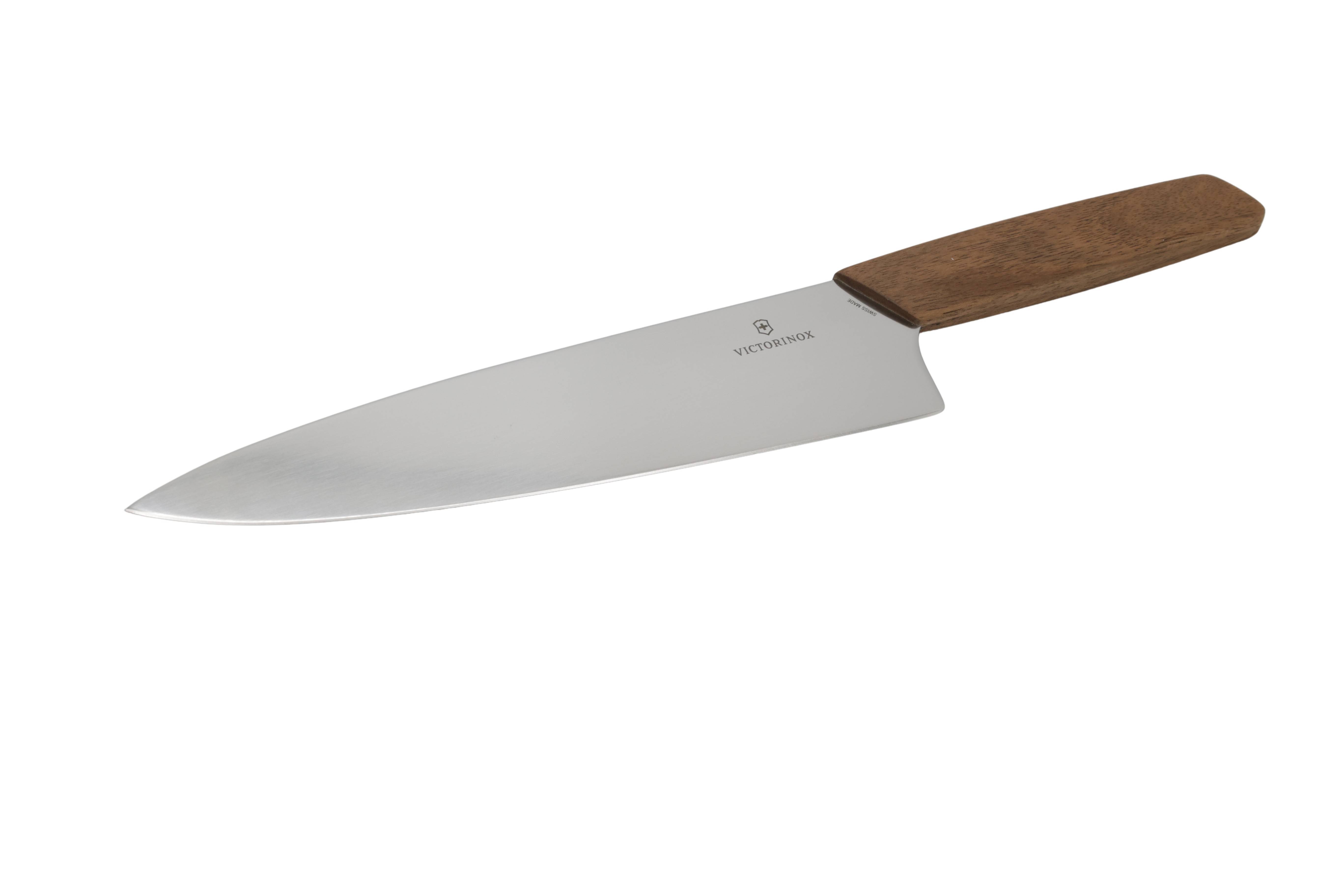 Victorinox V-6.90 10.20G Swiss Modern Tranchiermesser, 20cm, Nussbaumholz