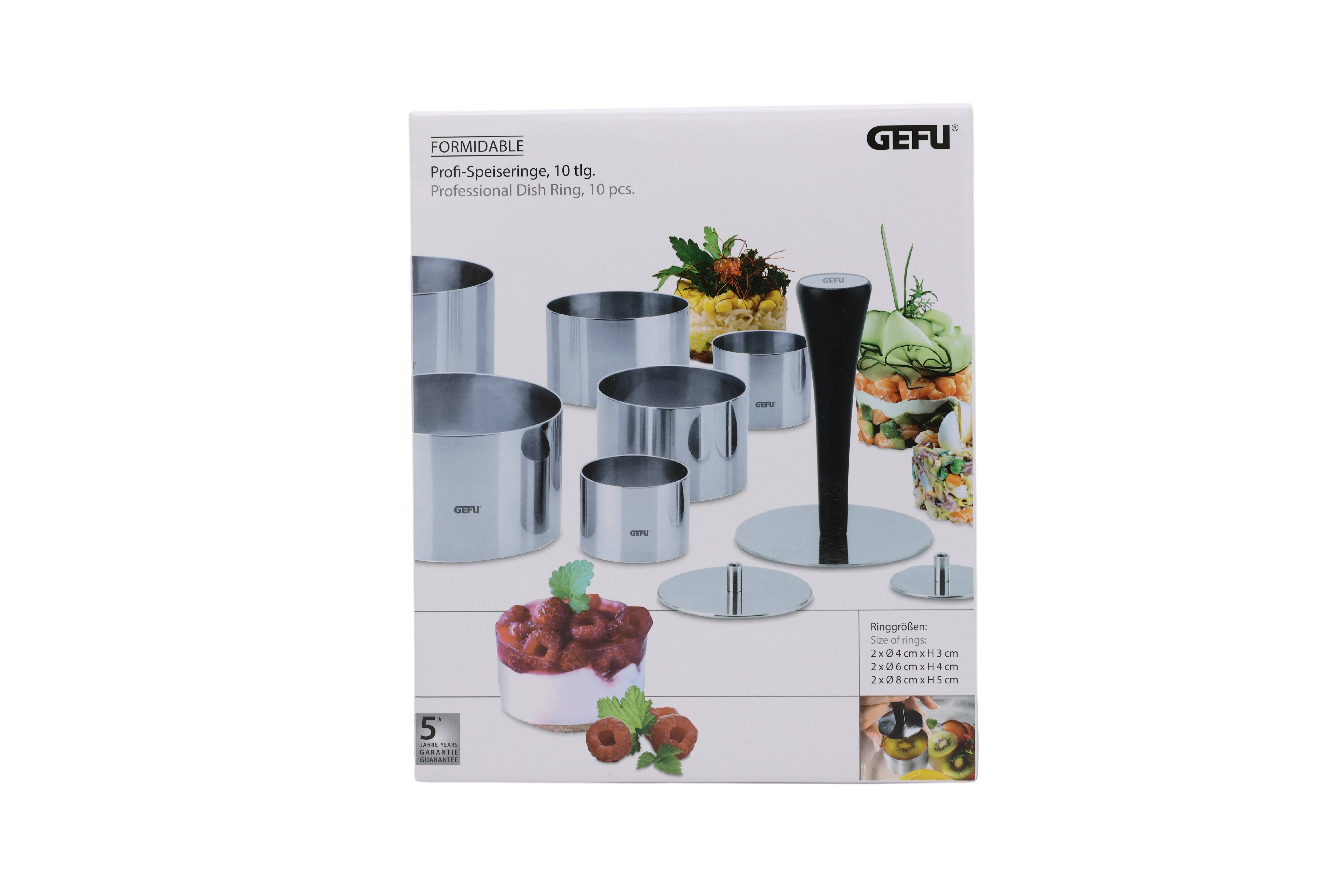 Gefu 12170 Profispeisenringe Set FORMIDABLE 10tlg.