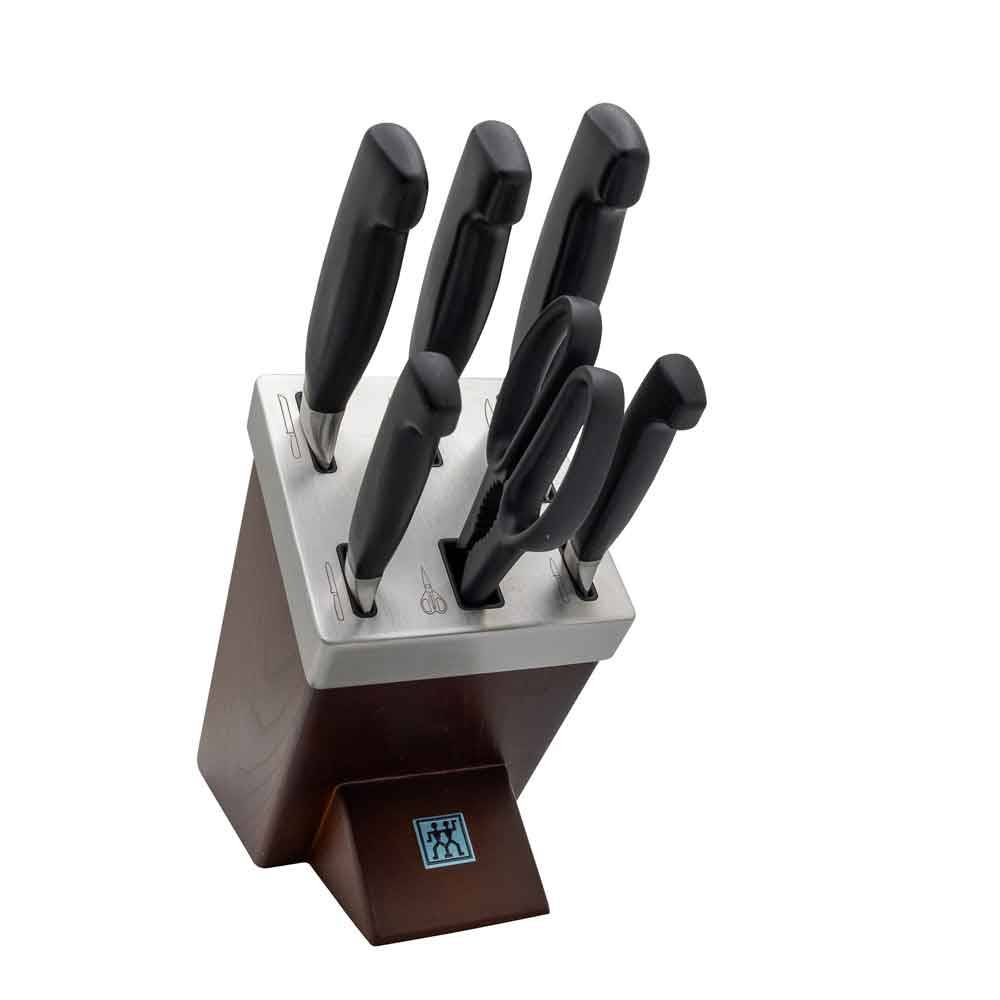 Zwilling 35145-000-0 Vier Sterne Selbstschärfender Messerblock, 7-teilig
