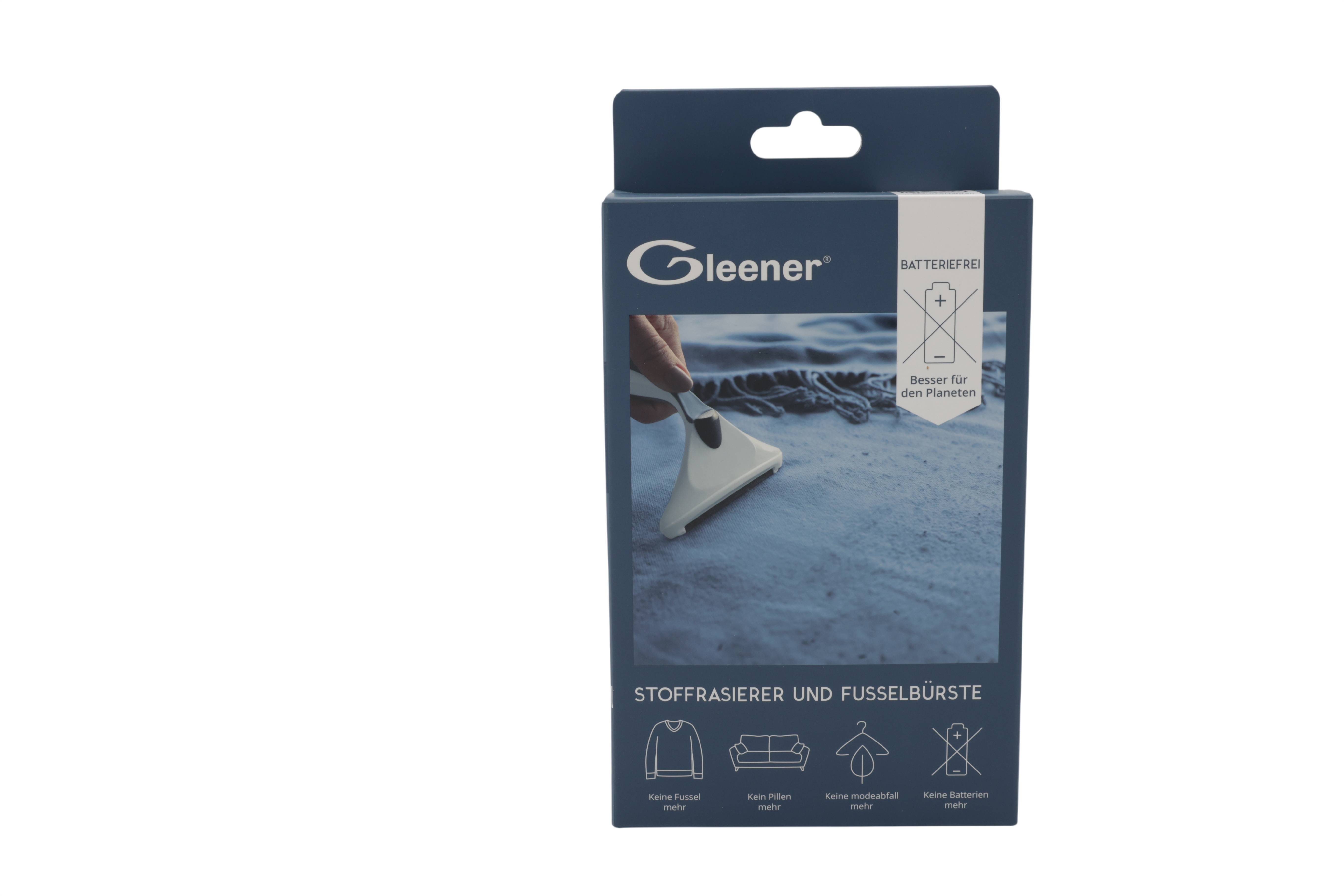 Gleener ORIGINAL 4-in-1 Fusselentferner und Fusselbürste blau