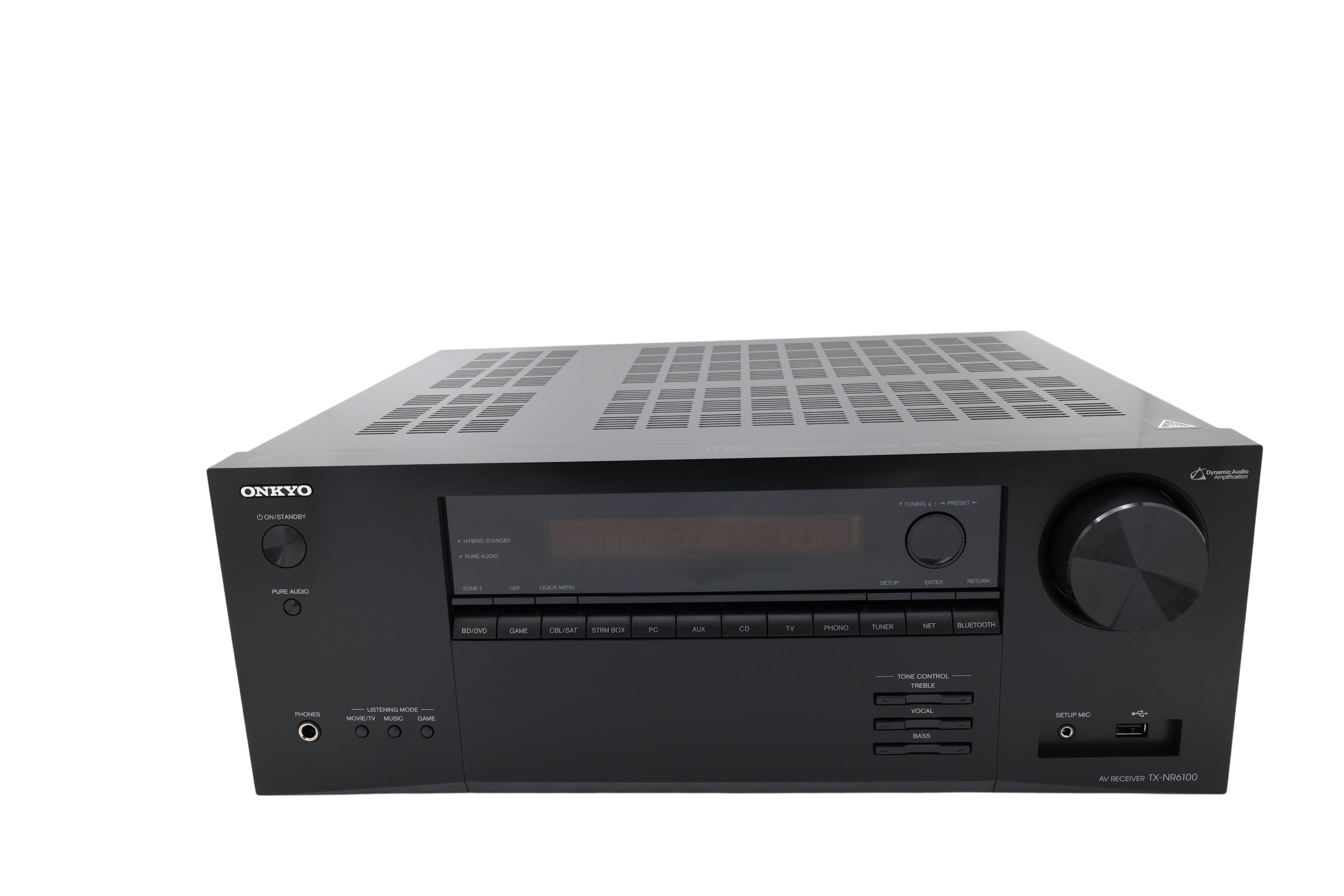 Onkyo TX-NR6100 7.2-Kanal THX-zertifizierter Netzwerk-A/V-Receiver, schwarz