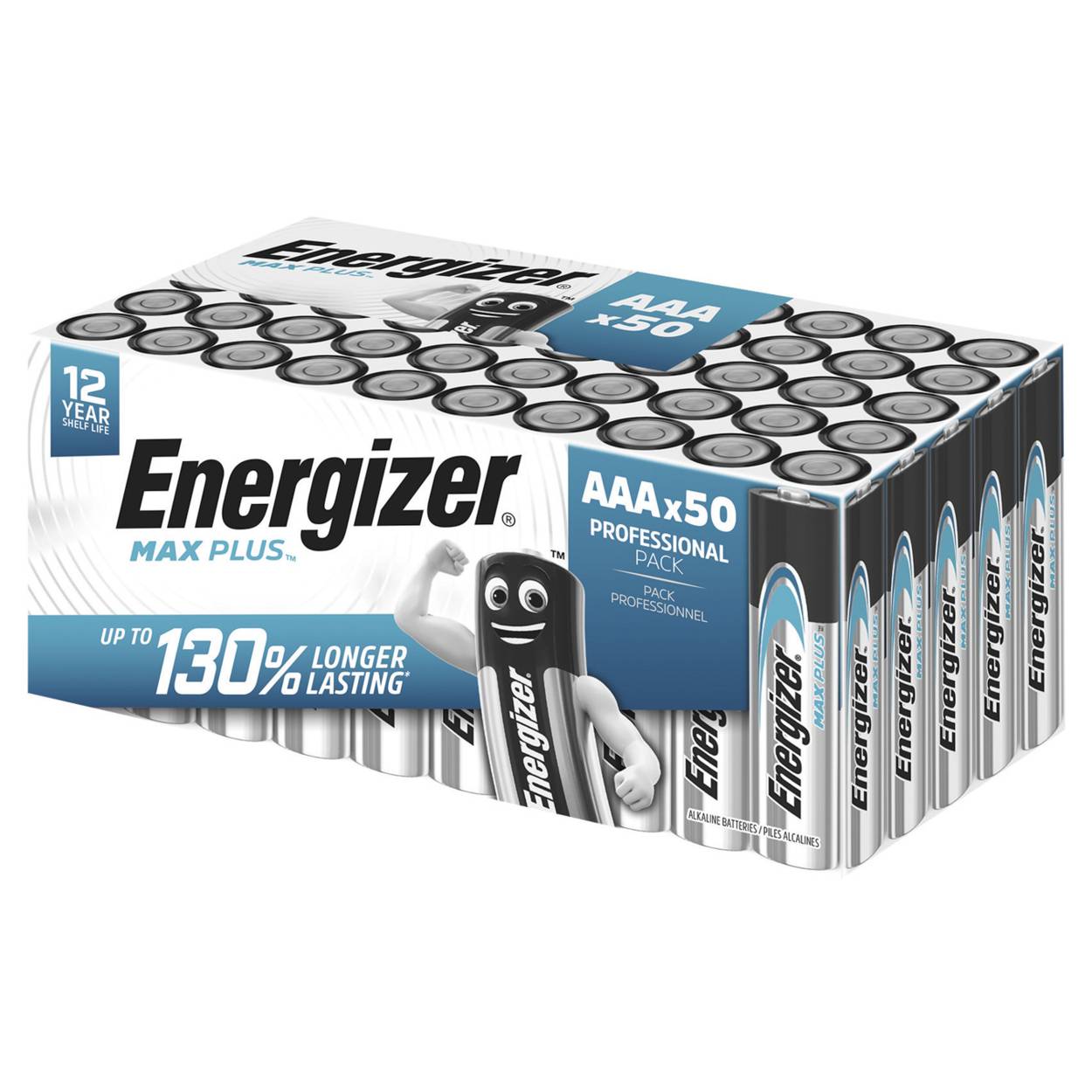 Energizer Max Plus LR03 Micro AAA Batterie 50er Karton