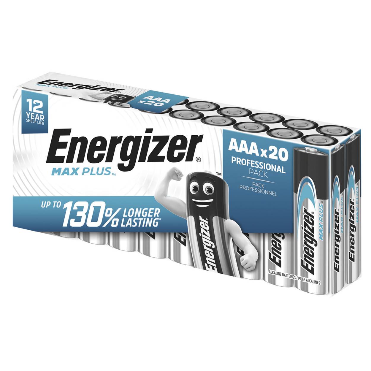 Energizer Max Plus LR03 Micro AAA Batterie 20er Karton