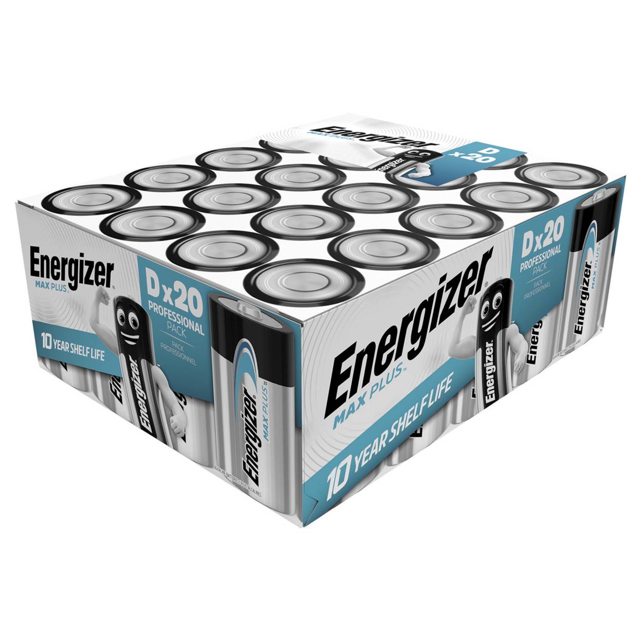 Energizer Max Plus LR20 Mono D Batterie 20er Karton