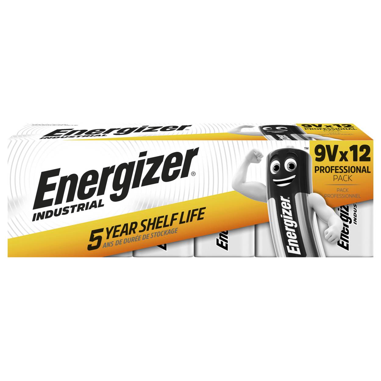 Energizer Industrial 6LR61 9V-Block Batterie 12er Karton