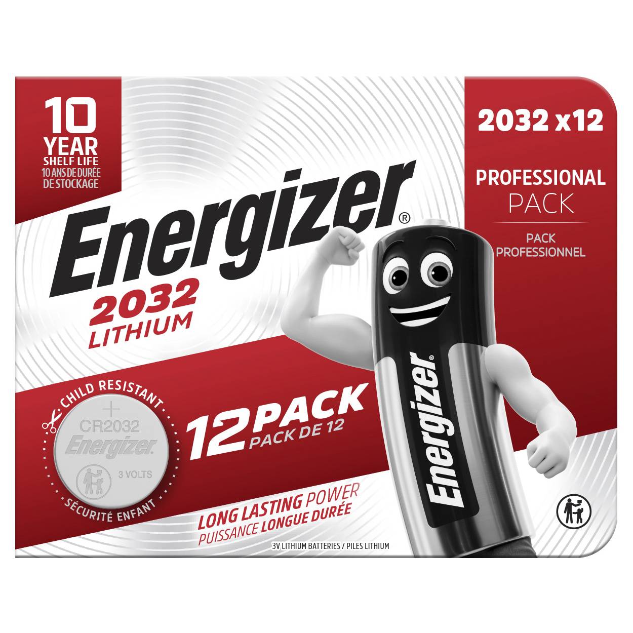 Energizer Knopfzelle CR2032 12er Blister