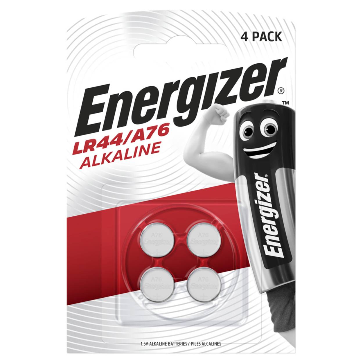 Energizer Alkaline LR44 / A76 / LR1154 / AG13 Knopfzelle 4er Blister