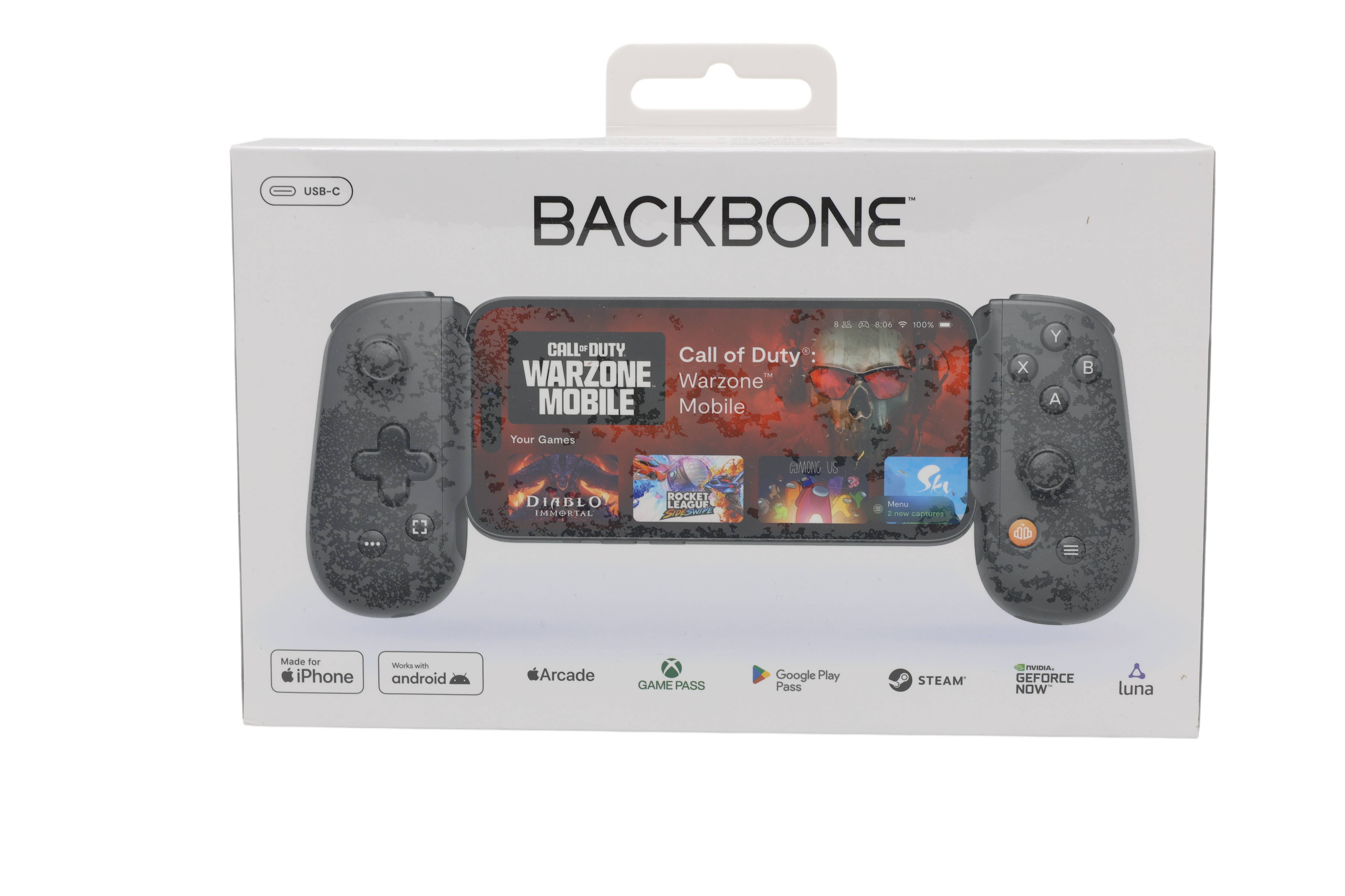 Backbone Labs One Mobiler Gaming Controller mit USB-C 2. Gen. schwarz
