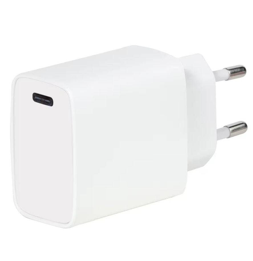 Vivanco Schnellladegerät 18W mit USB Typ C Anschluss Weiss Euroblister
