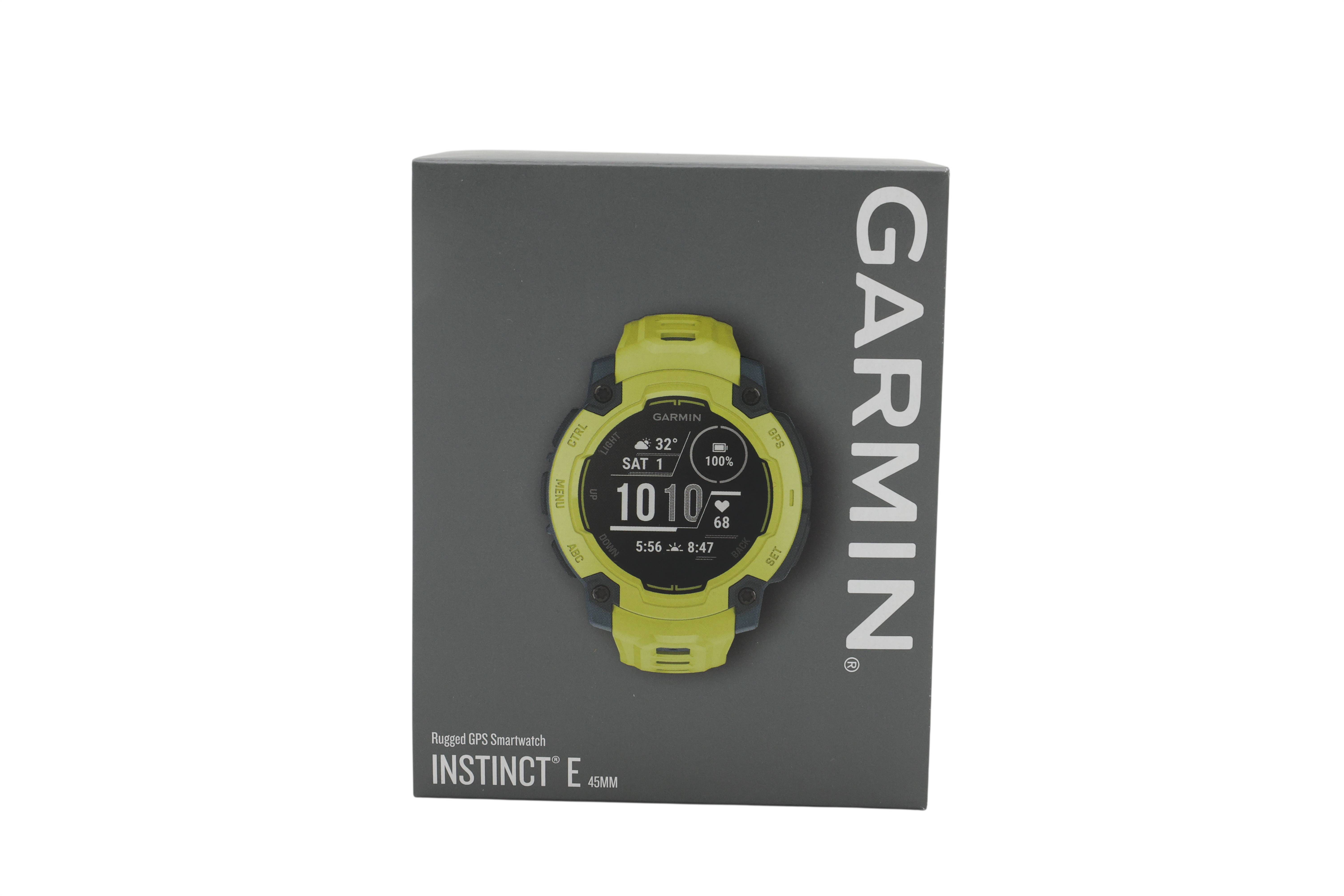 Garmin Smartwatch Instinct E,45 mm, ElectricLimeBezel w/ ElectricLimeBand