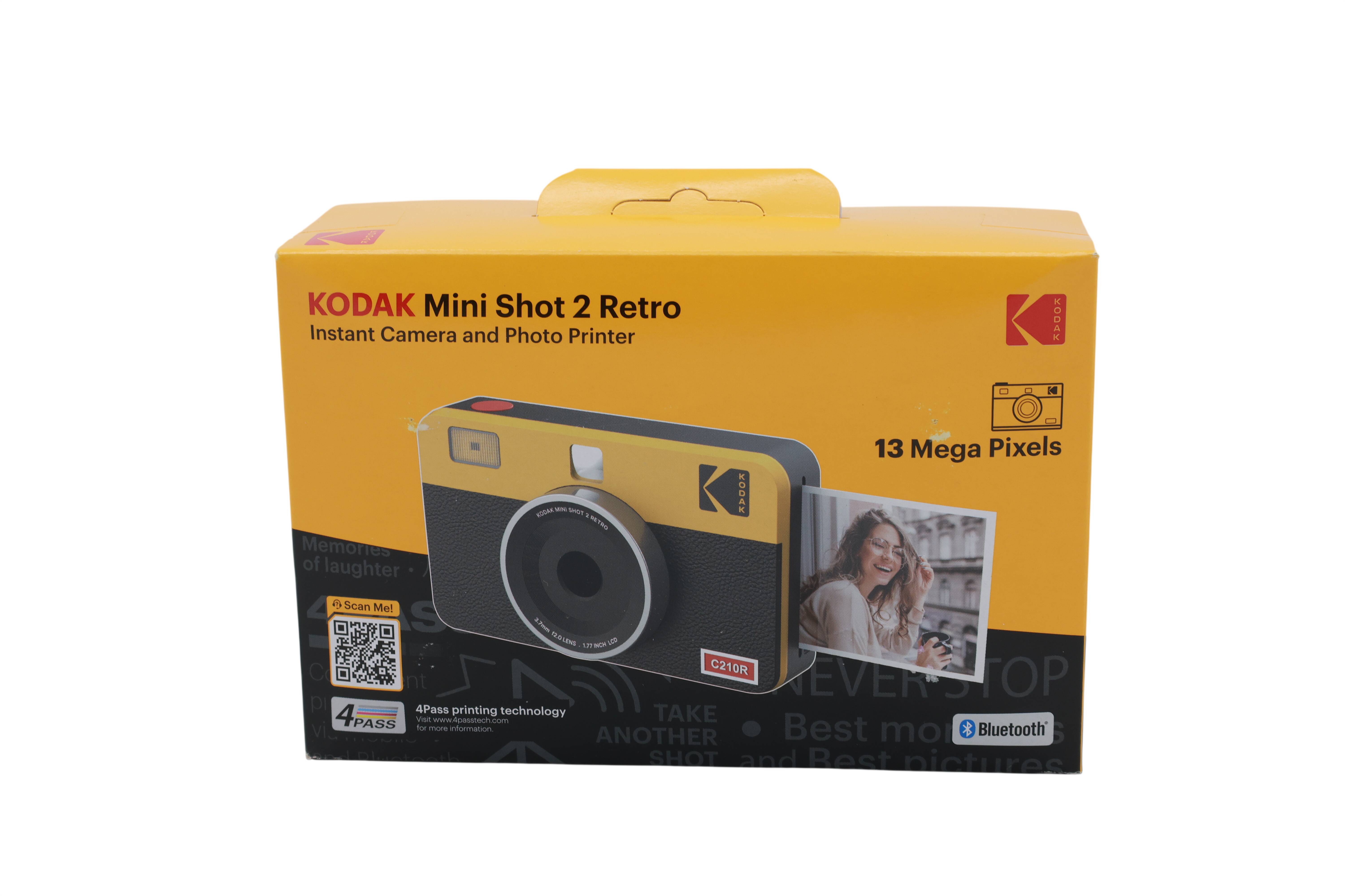 KODAK MINI SHOT 2 RETRO Sofortbildkamera, gelb