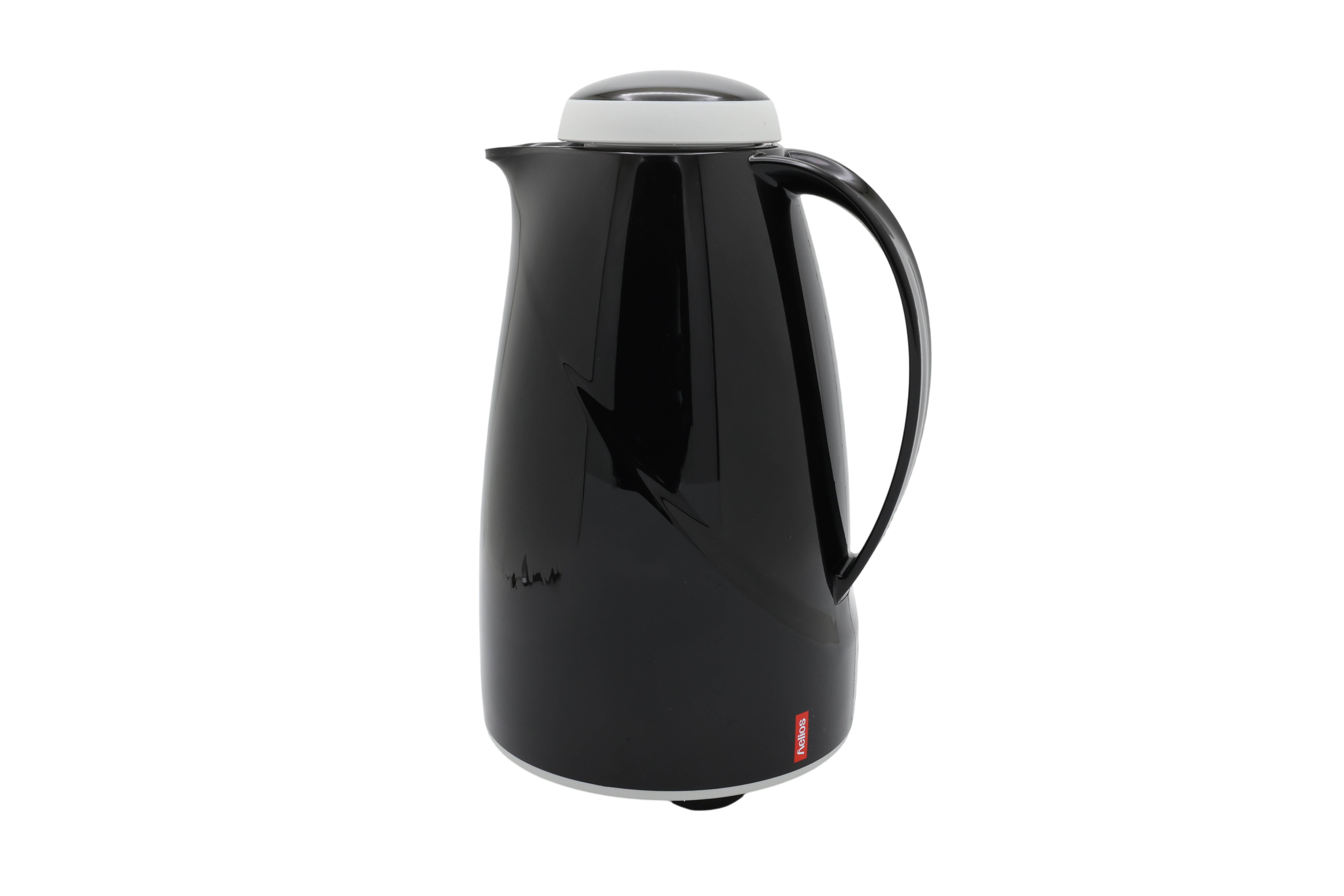 Helios Isolierkanne Wave 1,5 l, schwarz