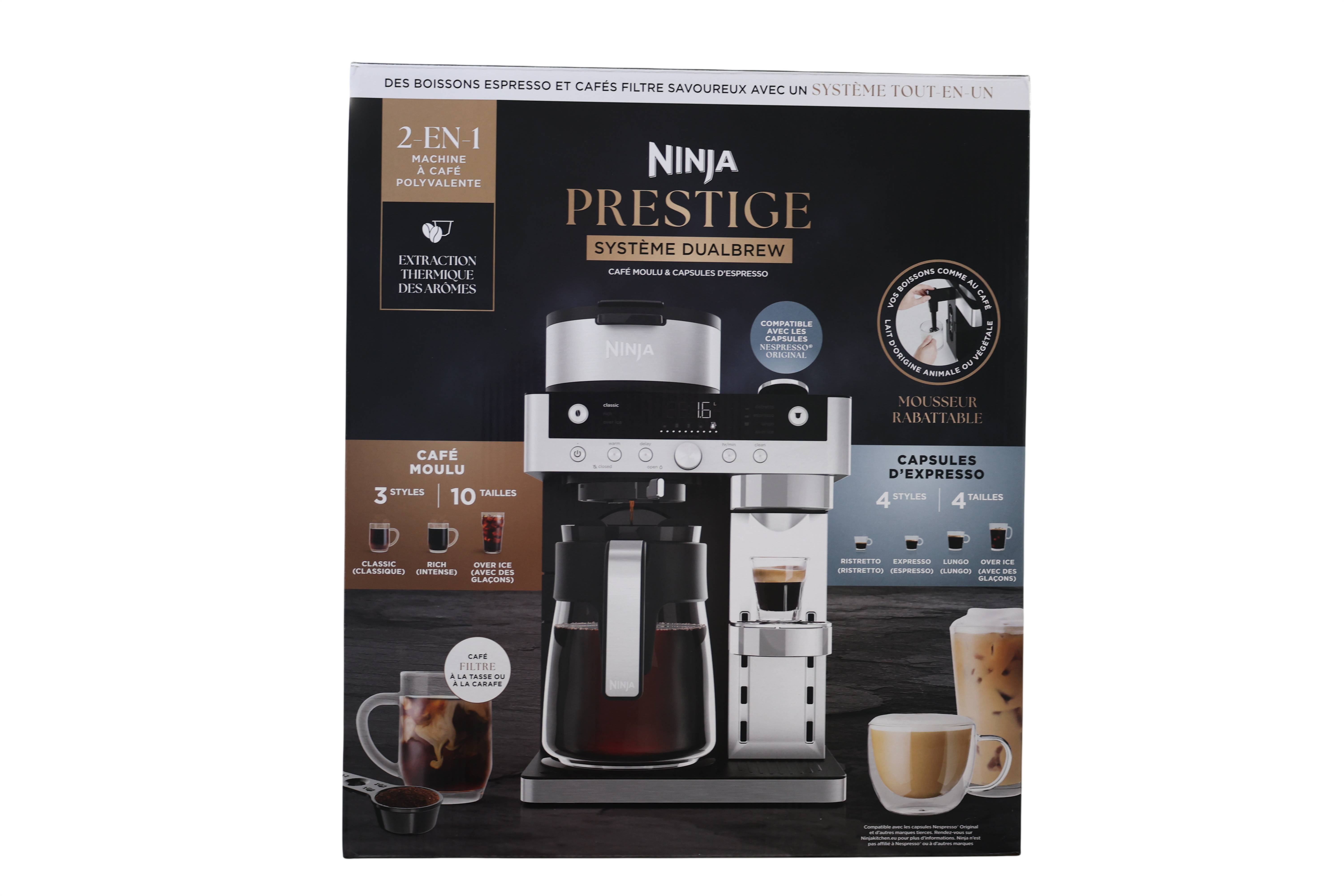 SharkNinja CFN802EU Prestige 2-in-1 Filterkaffee- und Kapselmaschine schwarz