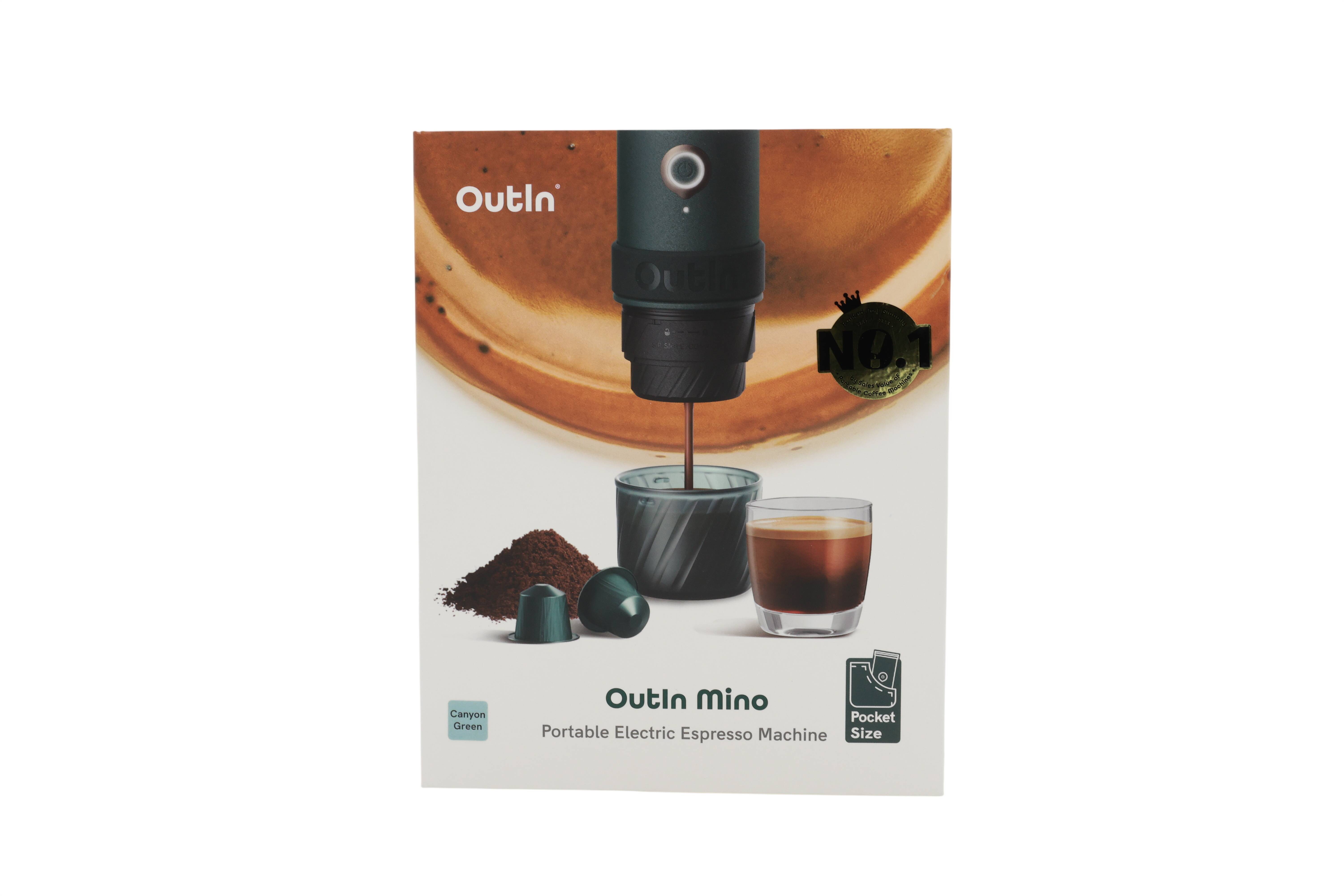 OutIn Mino - Canyon Green - Portable Electric Espresso Machine