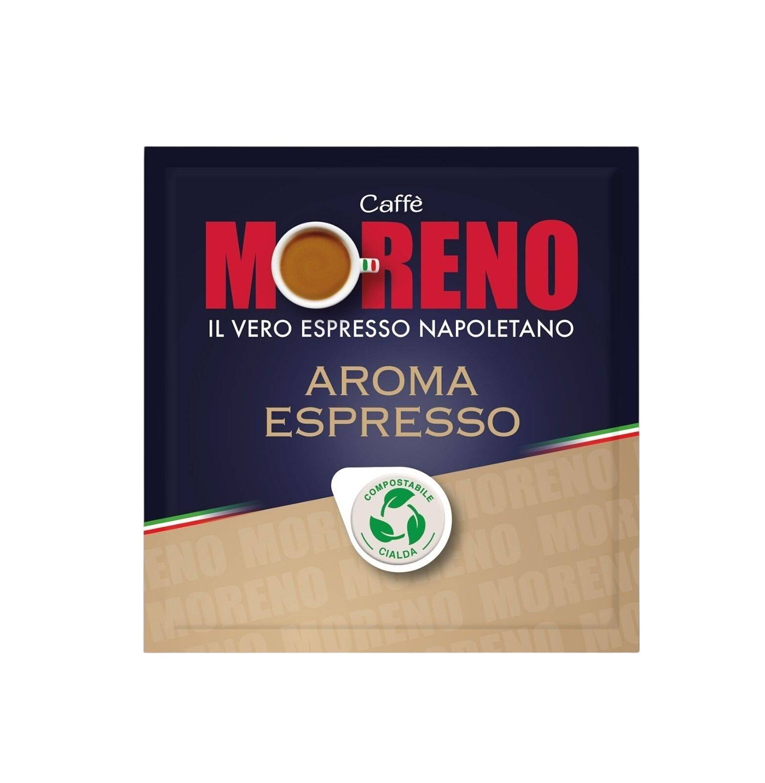 Caffè MORENO AROMA ESPRESSO 44mm ESE System Kaffee Pads 50 Stück a 7 g