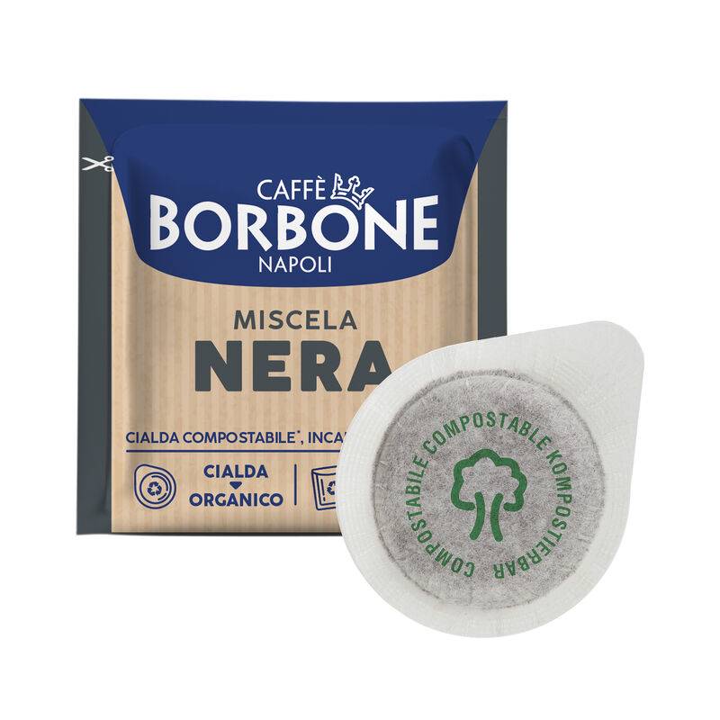 Caffè Borbone Miscela Nera 44mm ESE System Kaffee Pads 150 Stück a 7,2 g